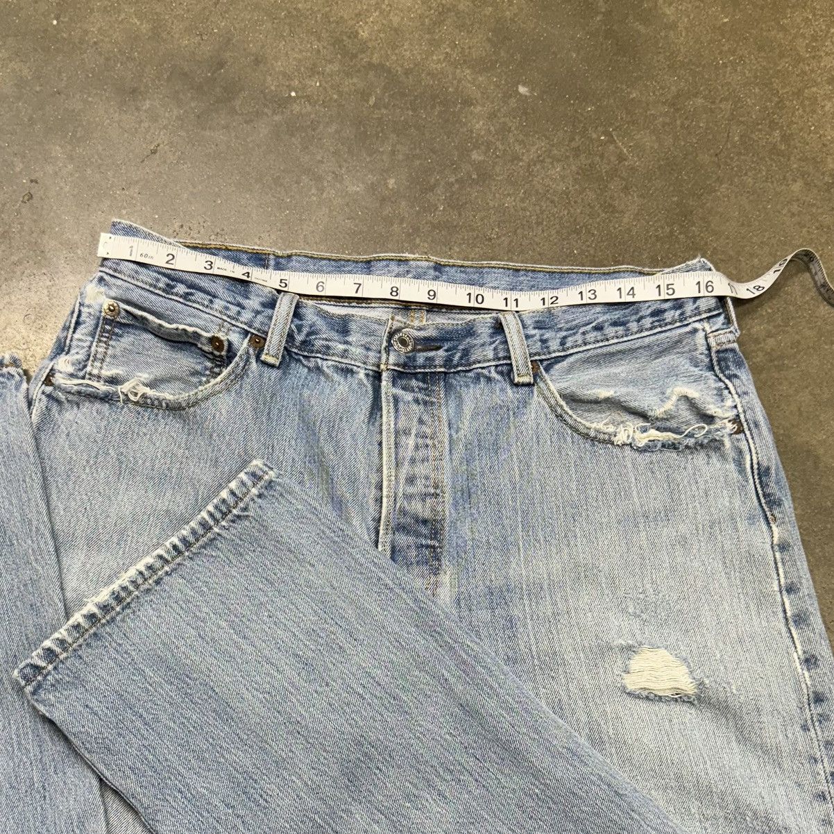 Levi's Levi’s 501 XX Vintage Button Fly Jeans Light Wash Size US 31 - 7 Thumbnail