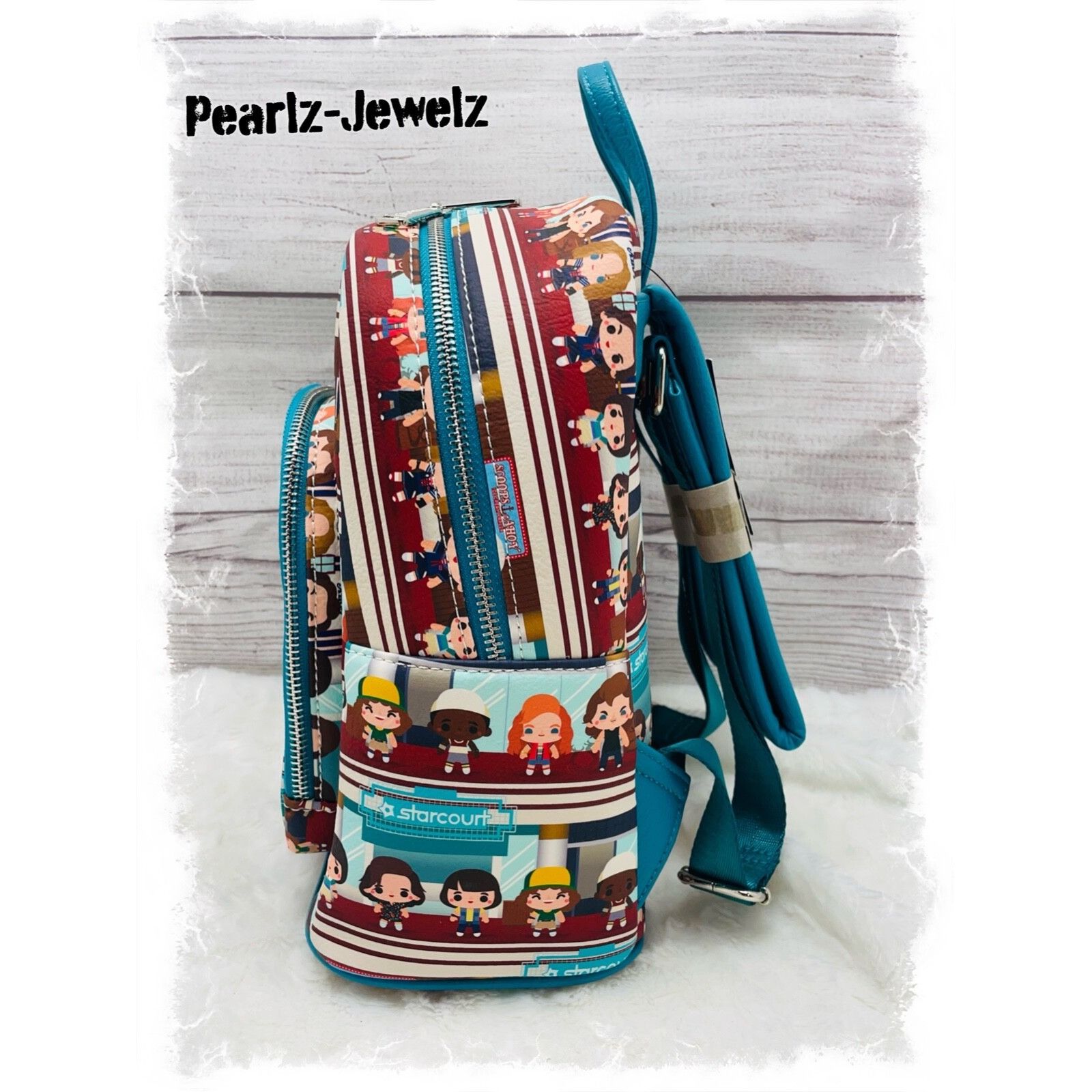 Disney Loungefly Stranger Things Starcourt Mall Chibi Mini Backpack Size ONE SIZE - 2 Thumbnail