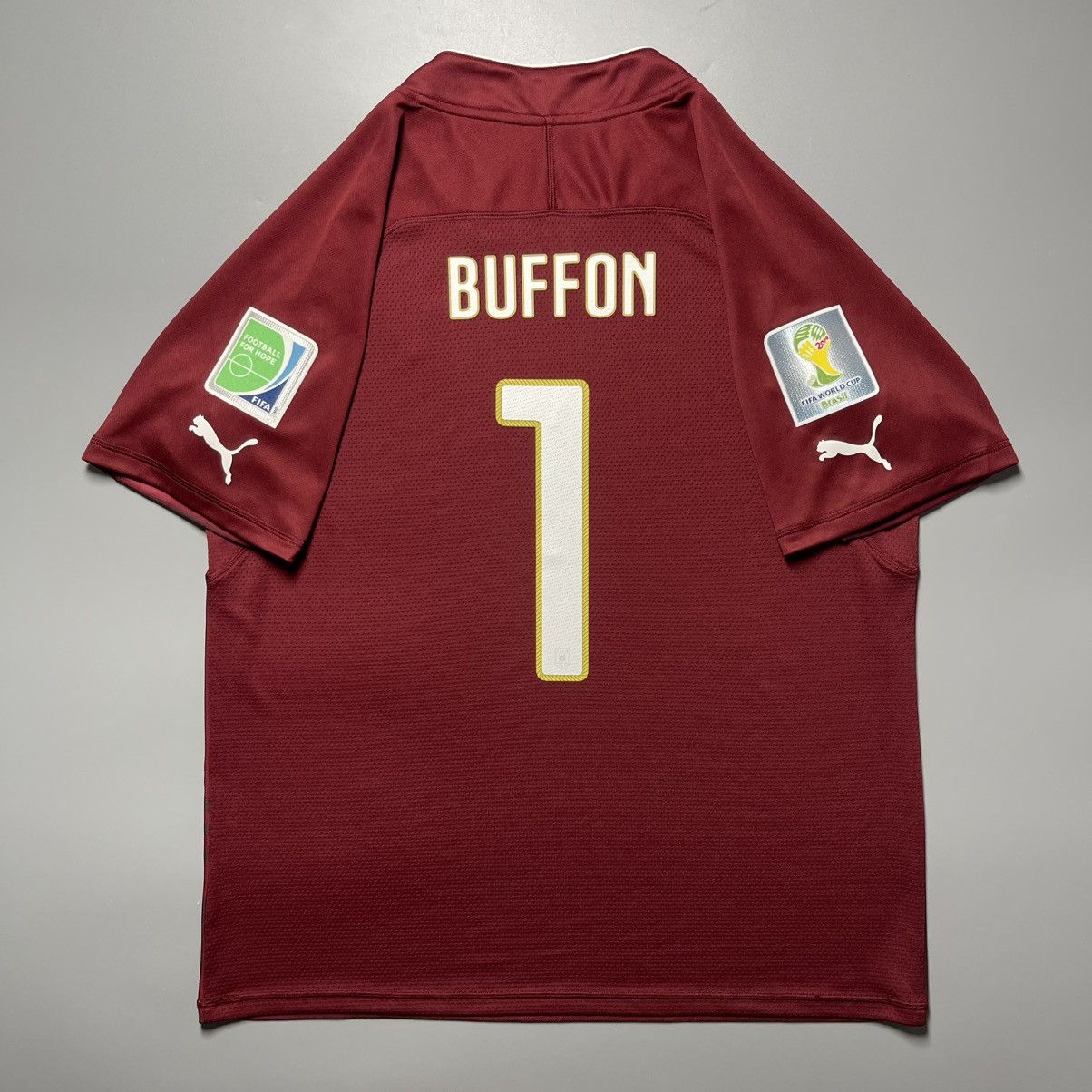 Puma ITALY PUMA 2014 WORLD CUP SOCCER GOALKEEPER JERSEY #1 BUFFON Size US XL / EU 56 / 4 - 1 Thumbnail