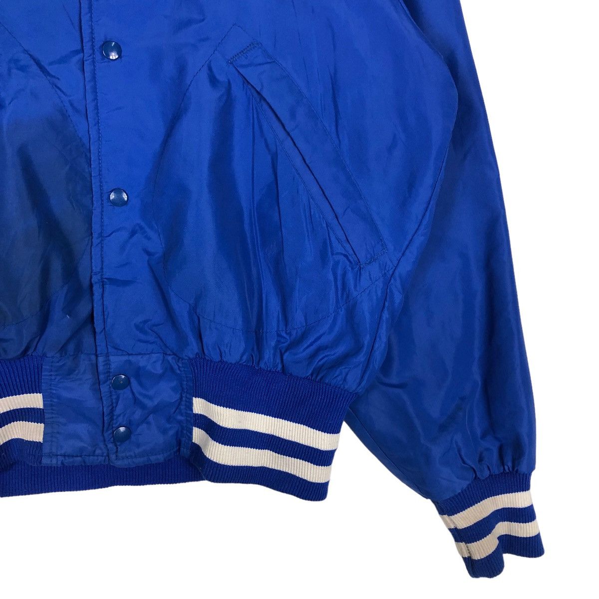 Japanese Brand 🔥Vintage Bomber Jacket Satin Dunbrooke USA Big Logo Size US S / EU 44-46 / 1 - 6 Thumbnail