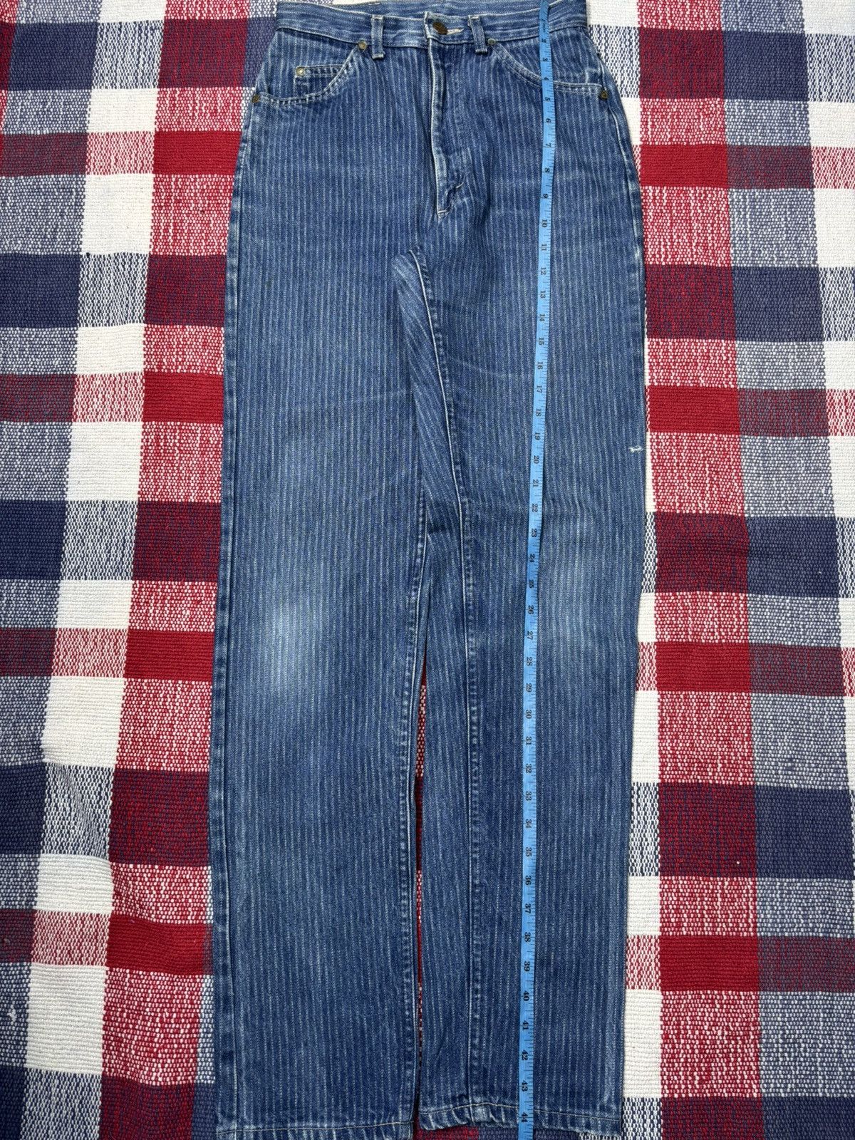 Lee Vintage 90s Lee Riders Striped Jeans W26 L44 OL7 Size US 26 / EU 42 - 14 Thumbnail
