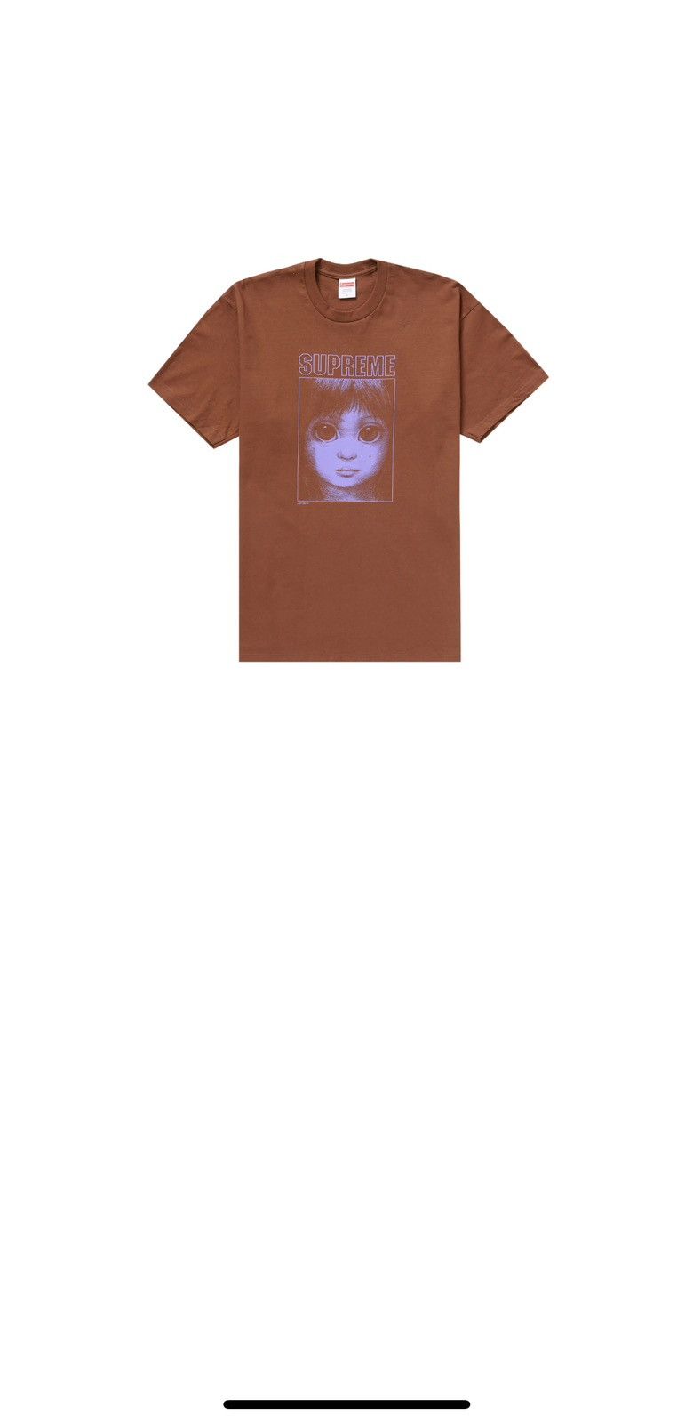 Supreme Margaret Keane Teardrop Tee SS24 Brown Medium