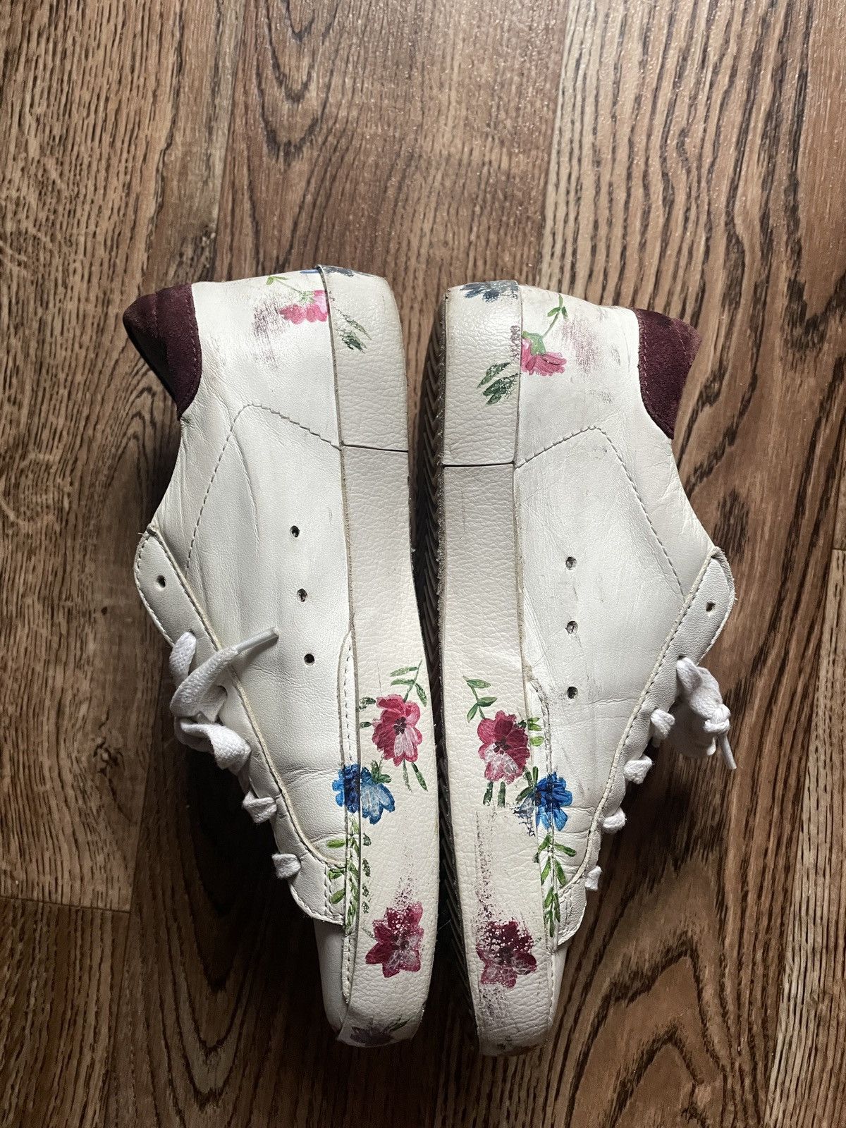 Golden Goose ❗️RARE ❗️ Golden Goose Superstar Floral Hand printed sneakers Size US 6 / IT 36 - 6 Thumbnail