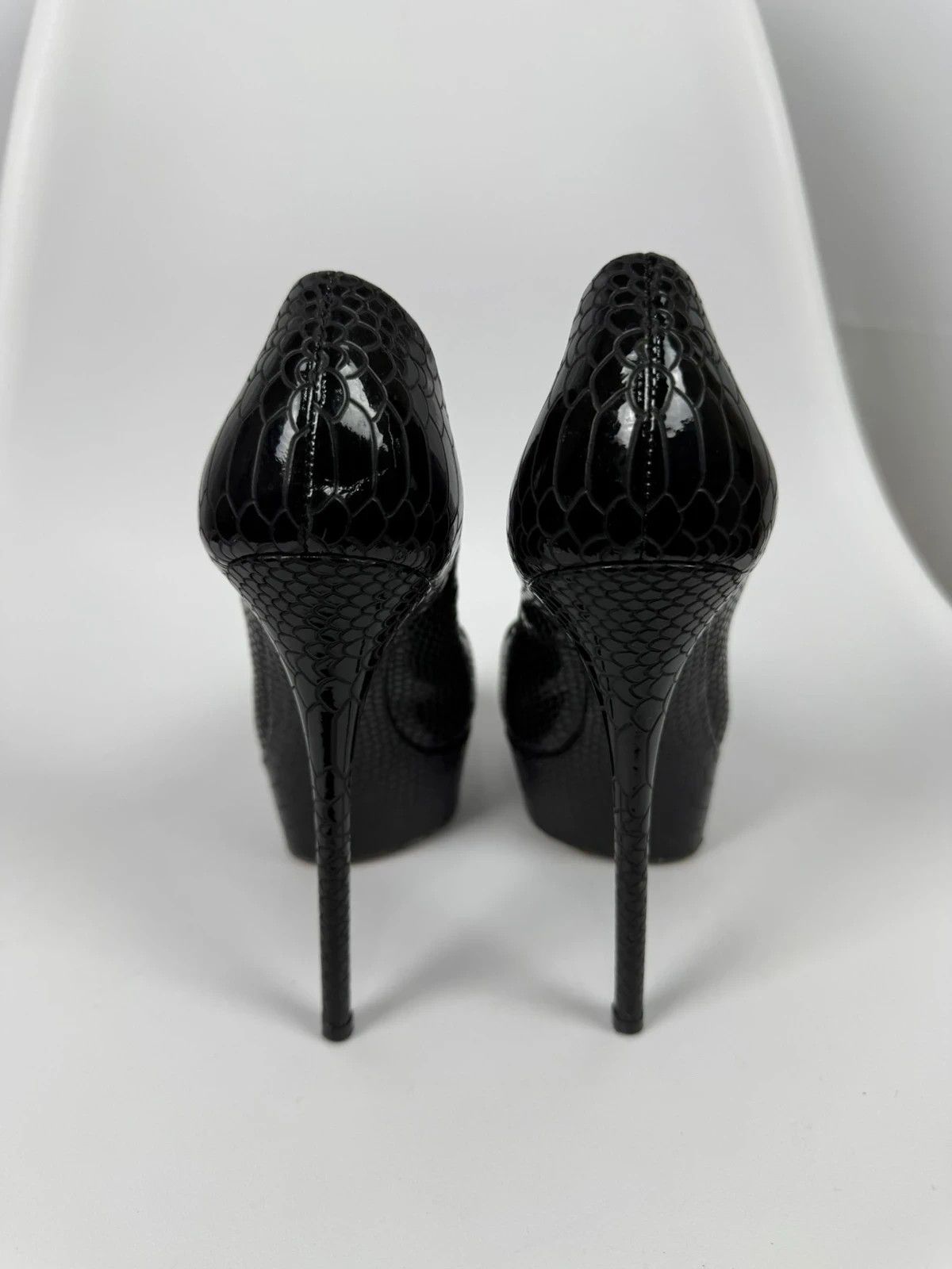 Casadei Casadei Embossed Platform Heels size 36 Size US 6 / IT 36 - 4 Thumbnail
