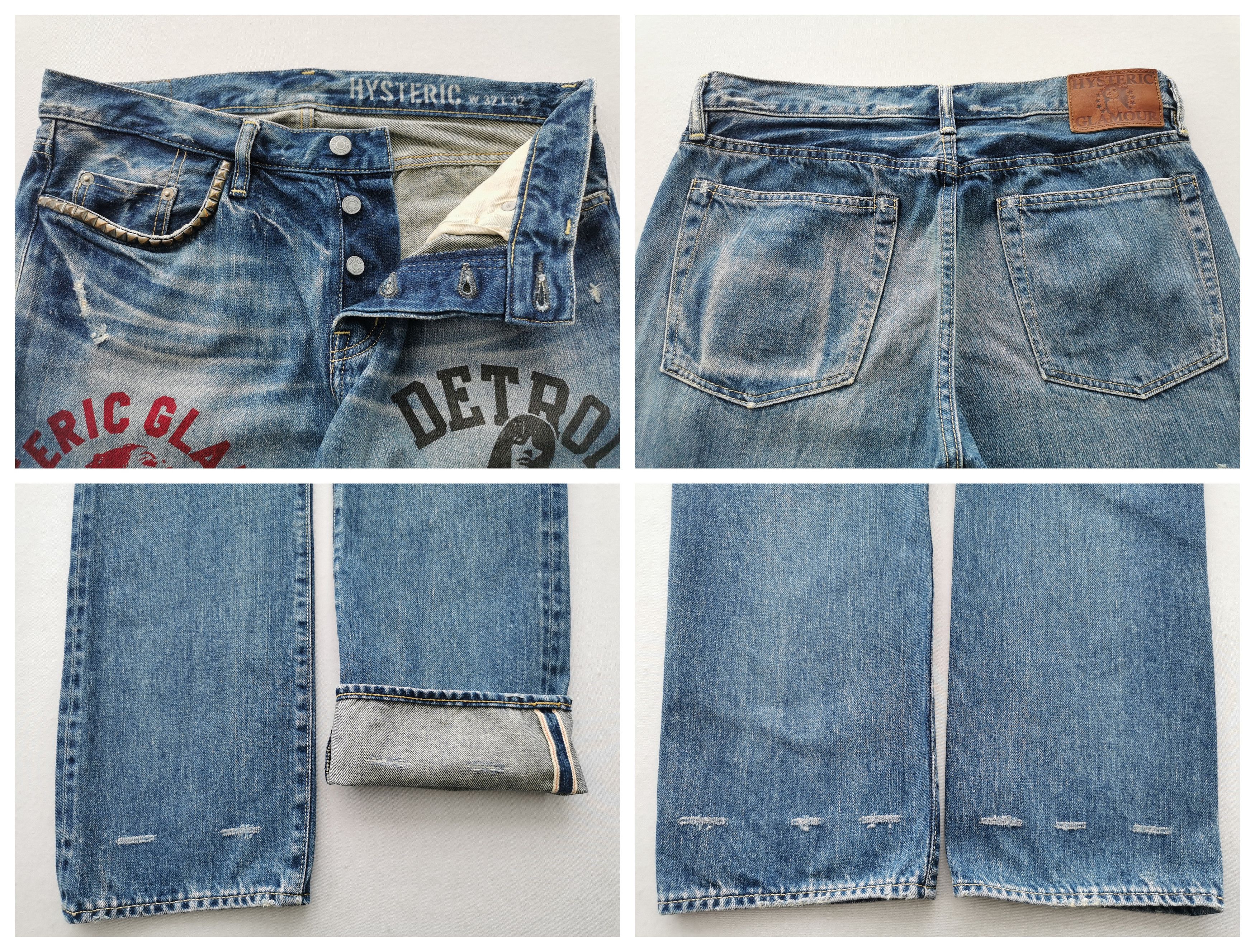 Hysteric Glamour × Japanese Brand Vintage 90s Hysteric Glamour Selvedge Denim Made In Japan Size US 32 / EU 48 - 1 Thumbnail