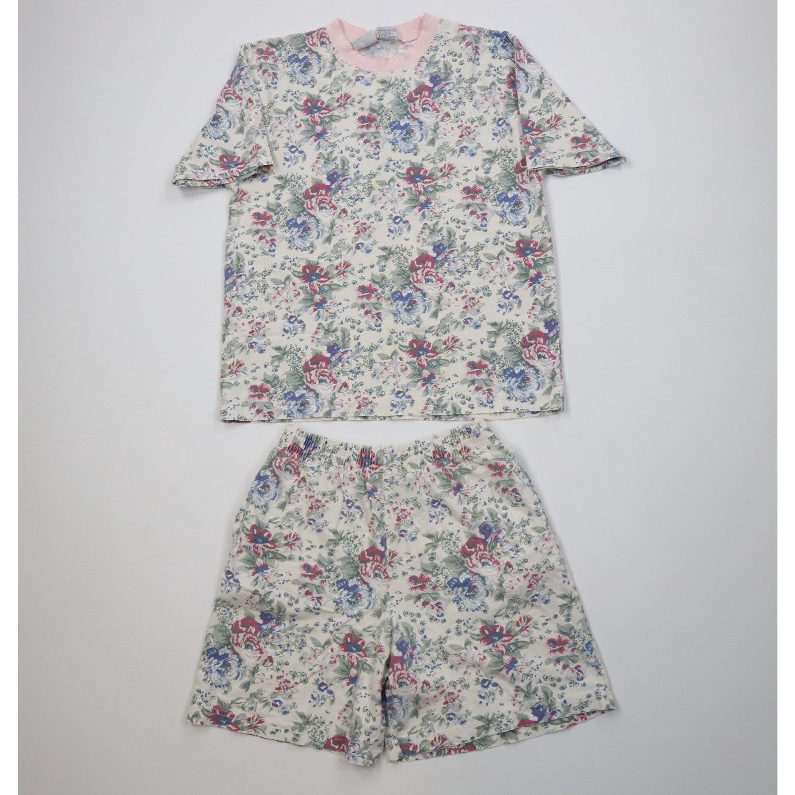 Vintage Vintage 90s Country Primitive 2 Piece Flower Pajamas Size M / US 6-8 / IT 42-44 - 1 Thumbnail