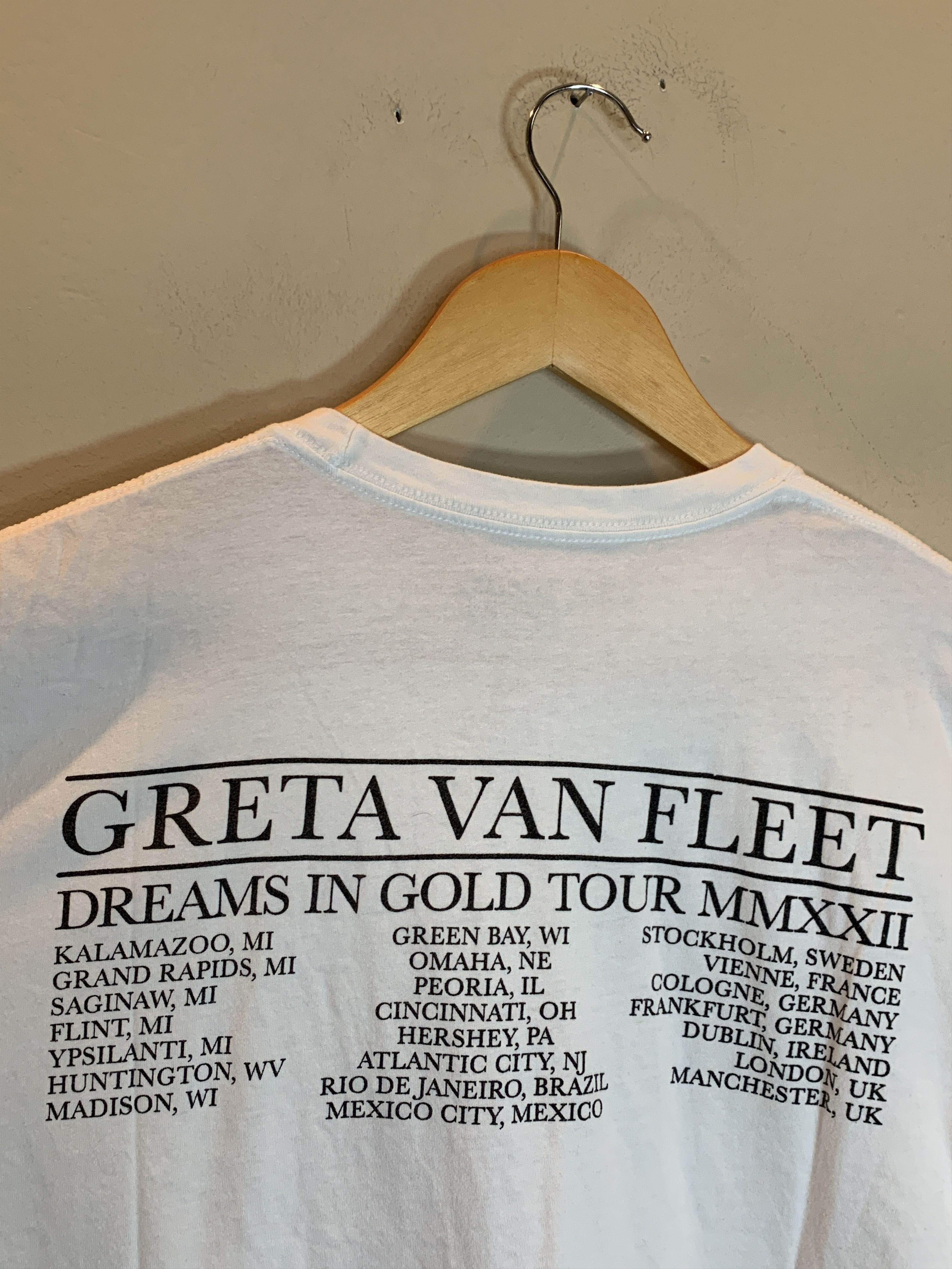 Band Tees *RARE* Greta Van Fleet Dreams In Gold Tour Band T-Shirt Size US M / EU 48-50 / 2 - 5 Thumbnail