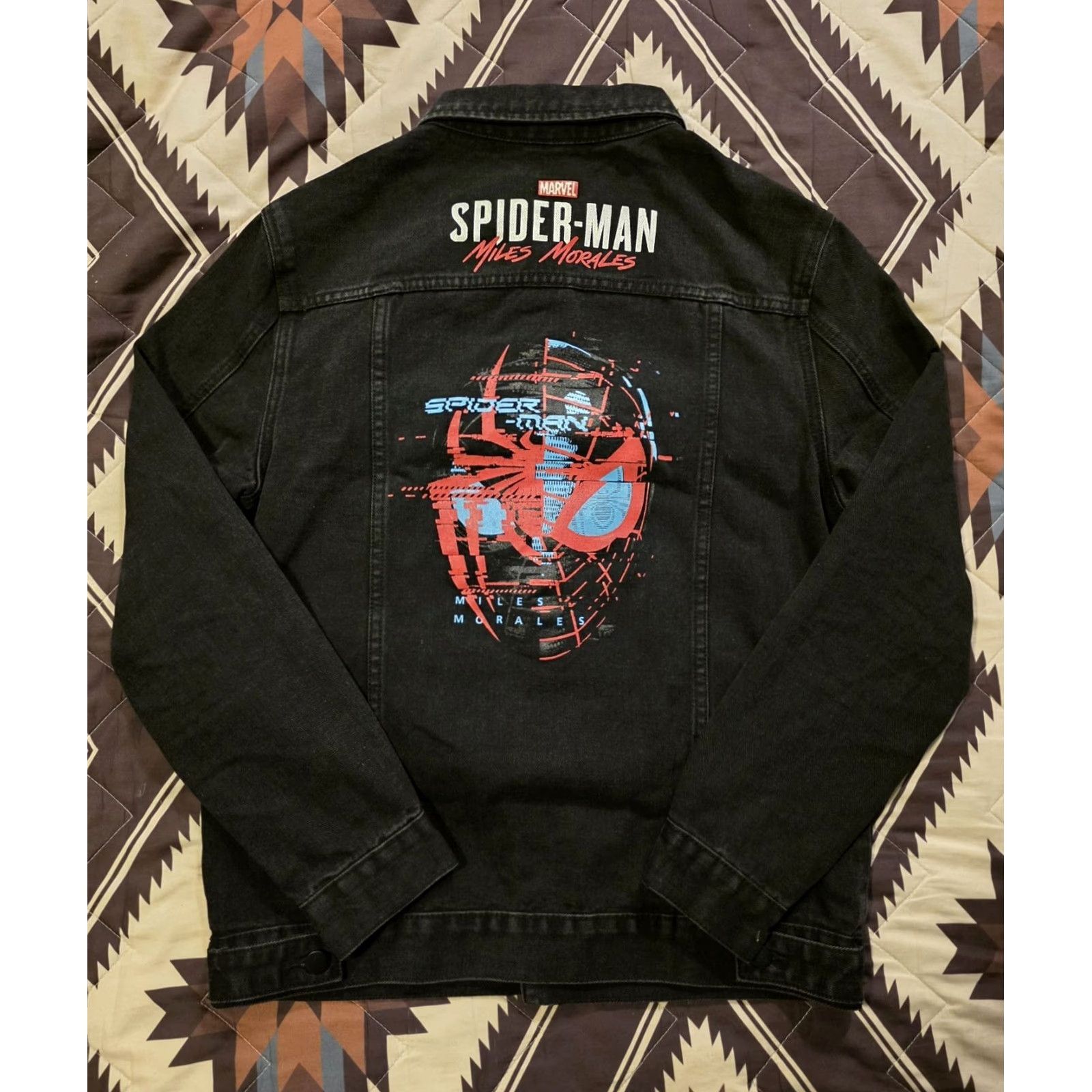 ZAFUL VINTAGE Spiderman Miles Morales Zaful Black Denim Trucker Jacket Mens Size S EUC Size US S / EU 44-46 / 1 - 2 Thumbnail