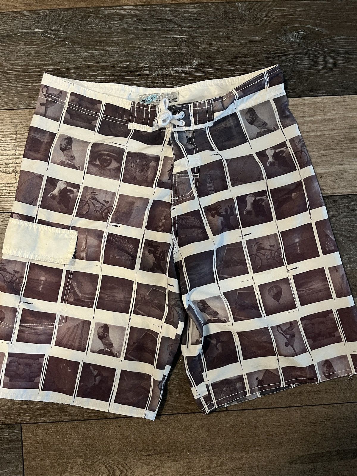 Other Vintage Surf “B.Split” Print Boardshorts Size US 32 / EU 48 - 1 Thumbnail