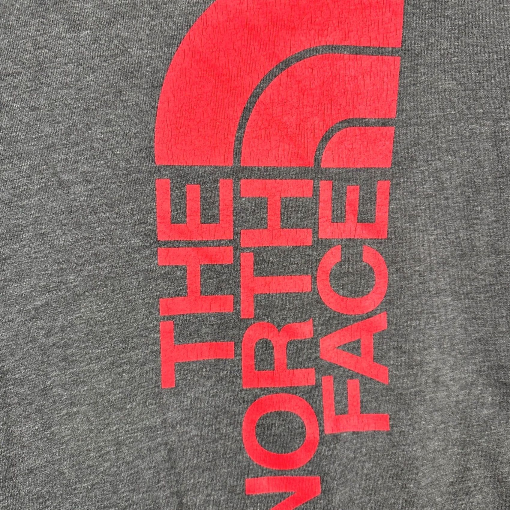 The North Face The North Face Hoodie Mens XL Grey Vertical Logo Graphic Print Sweatshirt Size US XL / EU 56 / 4 - 6 Thumbnail
