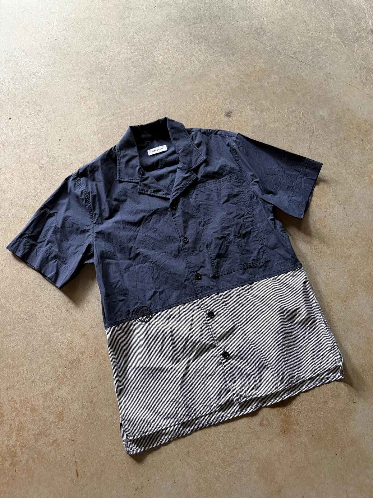 Tim Coppens Tim Coppens Blue Stripe Button Up Shirt Sz S/M Size US S / EU 44-46 / 1 - 2 Thumbnail