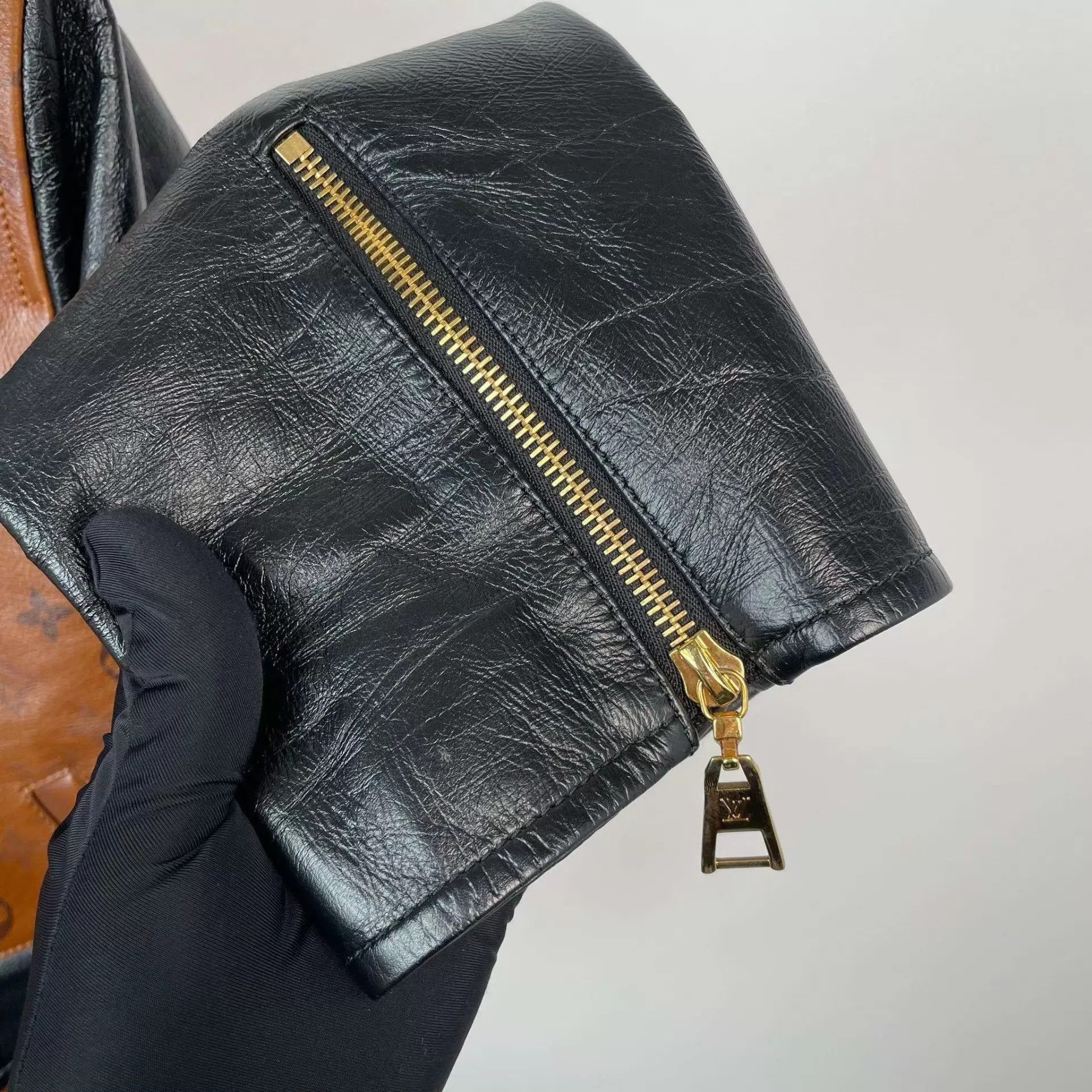 Louis Vuitton LV Monogram leather biker jacket brown XS Size XS / US 0-2 / IT 36-38 - 7 Thumbnail