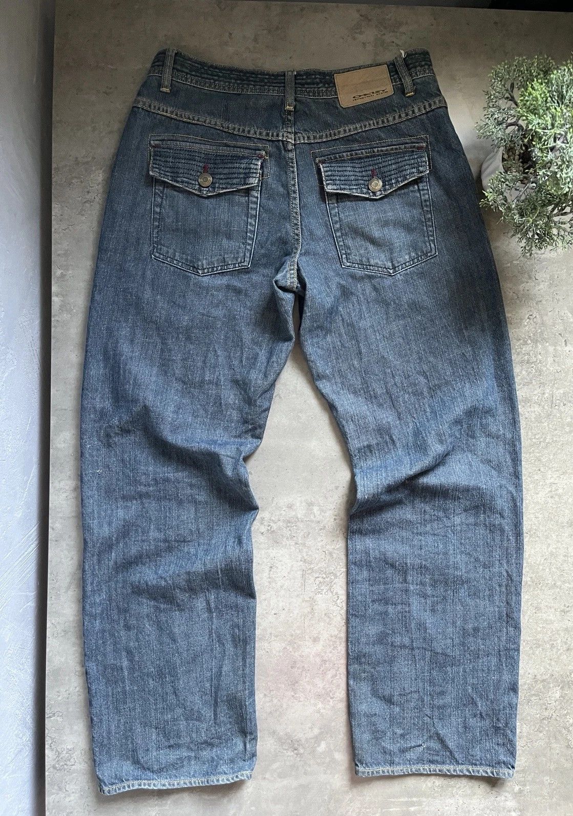 Oakley Vintage Y2K Oakley Industrial Baggy Jeans Size US 31 - 2 Thumbnail