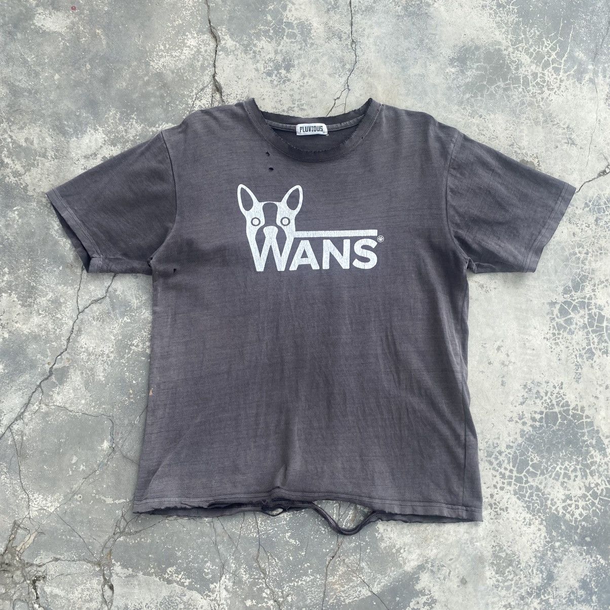 Vintage Beautifully Faded Distressed WANS Parody tee Size US L / EU 52-54 / 3 - 1 Thumbnail