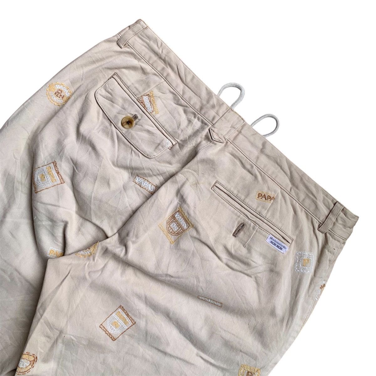 Designer × Japanese Brand × Mademoiselle Non Non Vintage Papas Mademoiselle Non Non Patch Pants Size US 38 / EU 54 - 7 Thumbnail