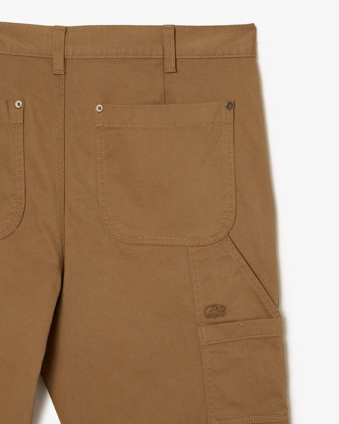 Lacoste 32 Lacoste Straight Fit Cotton Twill Cargo Pants Brown Size US 32 / EU 48 - 5 Thumbnail