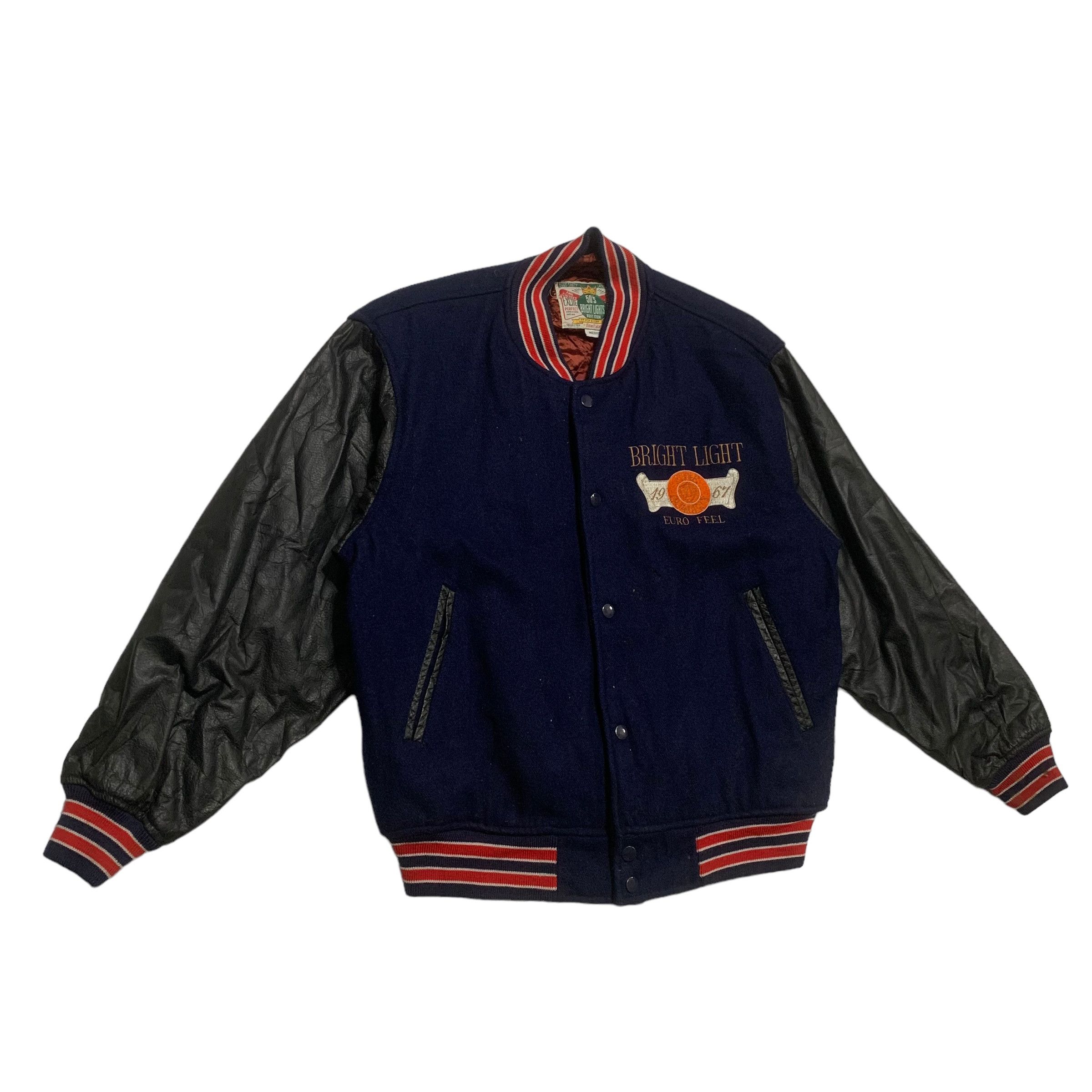 Japanese Brand Vintage Japanese Brand Bright Light Varsity Jacket Size US M / EU 48-50 / 2 - 7 Thumbnail