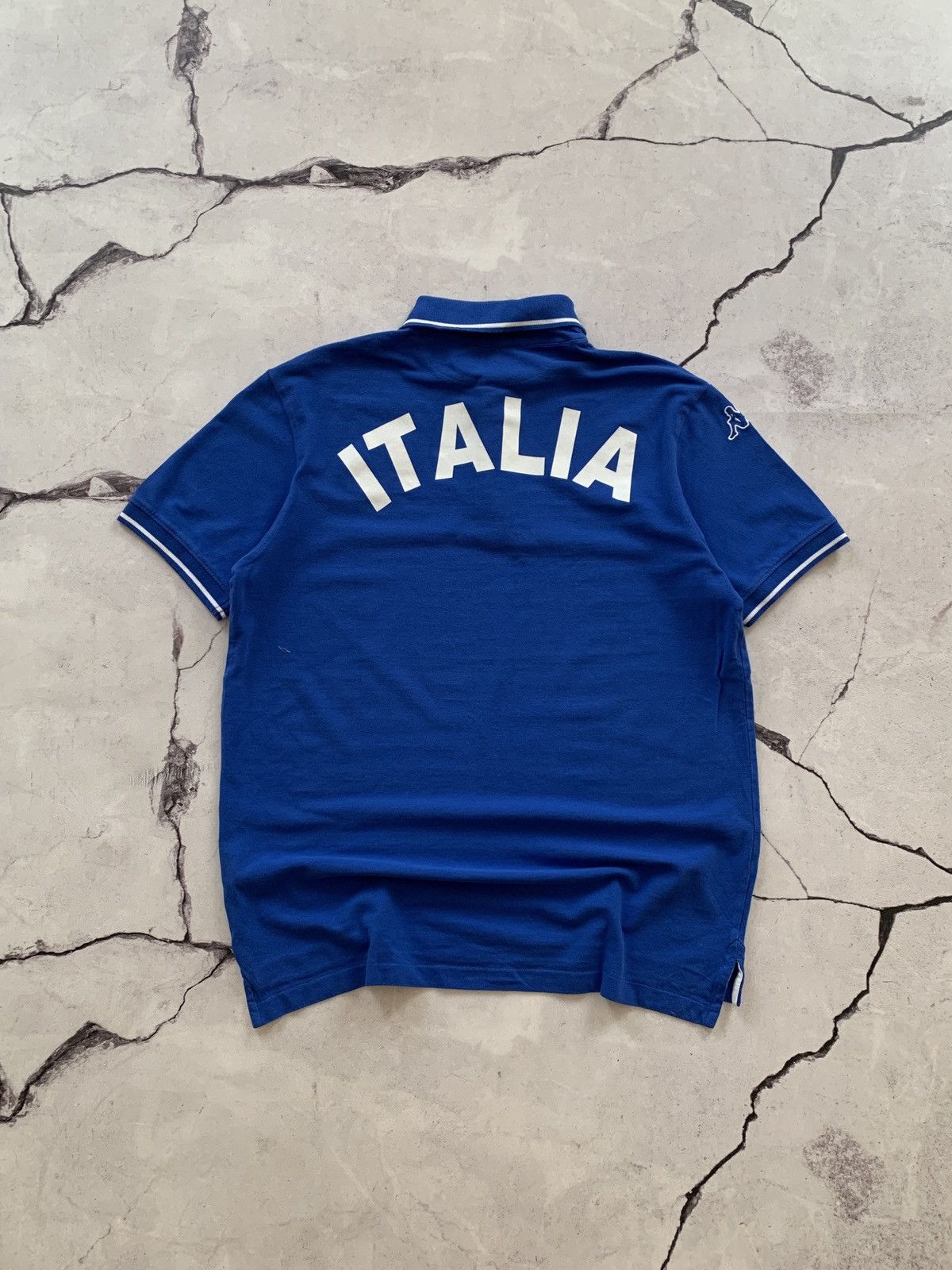 Kappa Kappa Italia Vintage Blue Y2K Big Logo Polo Shirt Size US XL / EU 56 / 4 - 7 Thumbnail