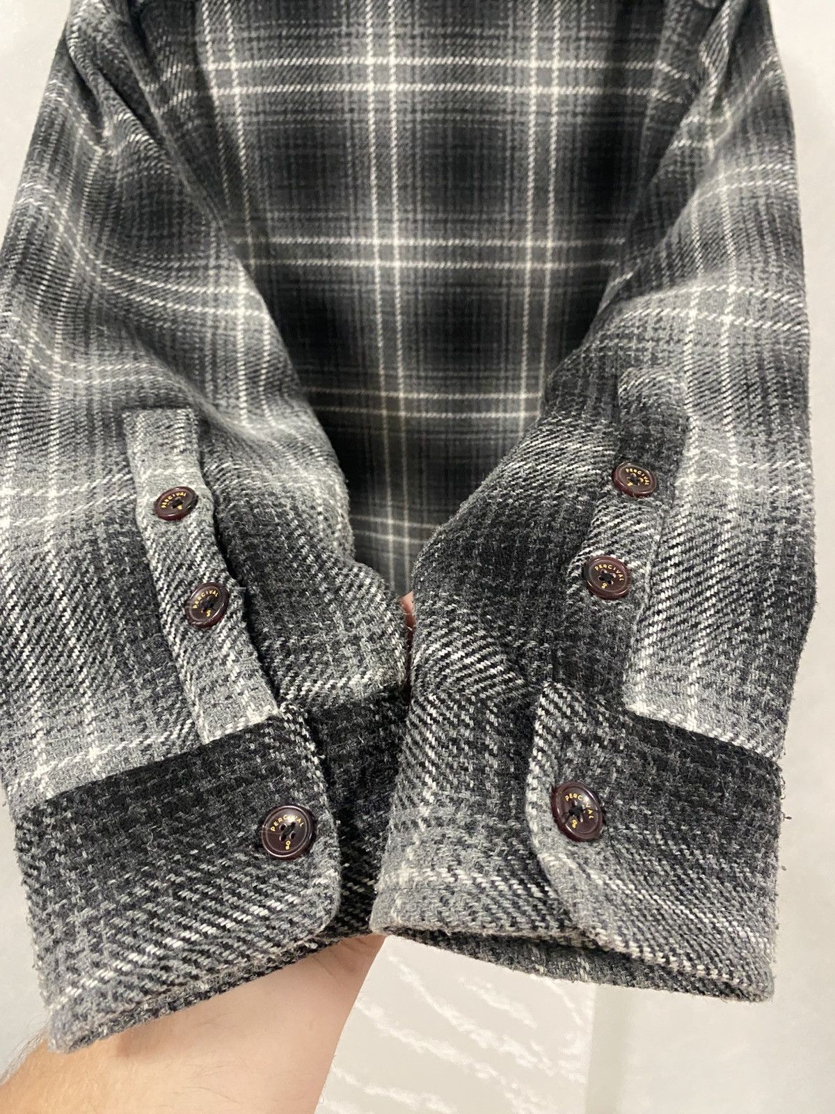 Percival Percival Check Overshirt Workwear Jacket Size: XL Size US XL / EU 56 / 4 - 10 Thumbnail
