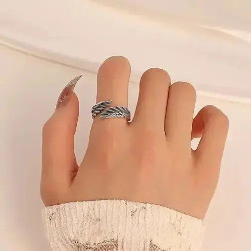 Japanese Brand Feather Adjustable Ring Size ONE SIZE - 2 Thumbnail
