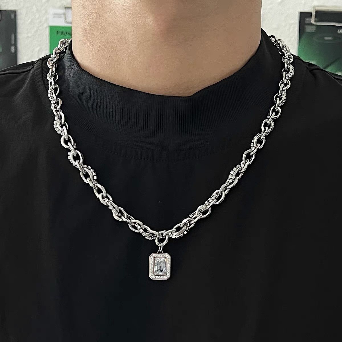 Japanese Brand × Vintage Retro punk necklace Size ONE SIZE - 1 Thumbnail