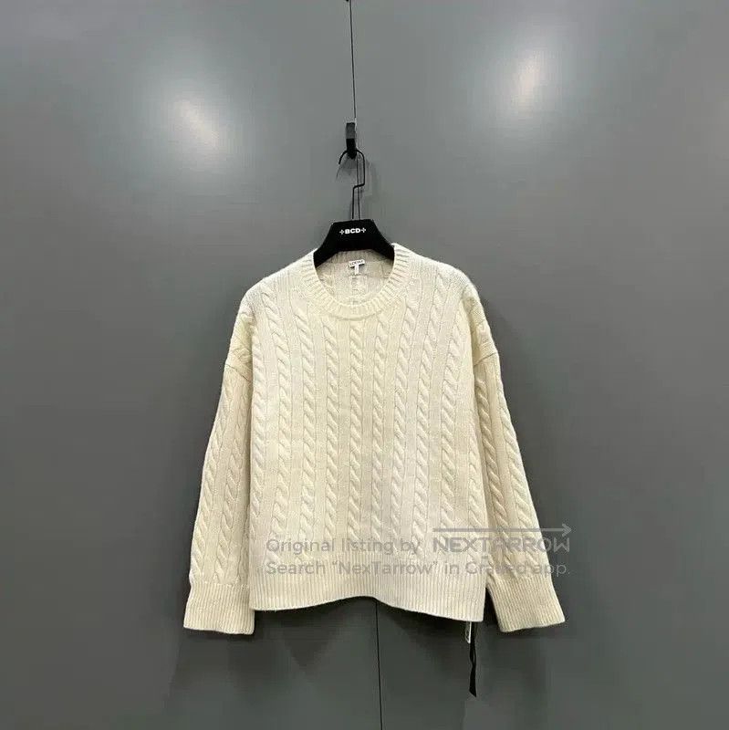 Loewe Loewe Women's Cream Cable Knit Sweater . Size XS / US 0-2 / IT 36-38 - 1 Thumbnail