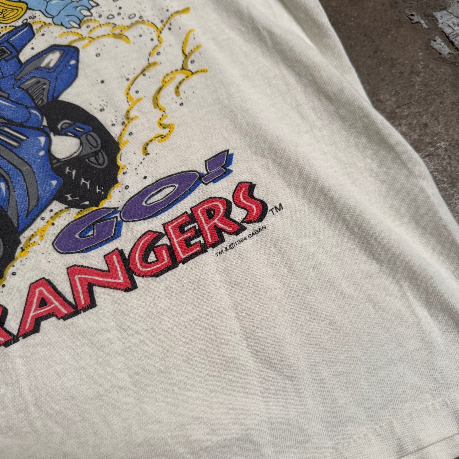 Vintage 1994 Saban Go! Power Rangers T Shirt Logotel - Sz Small Size US S / EU 44-46 / 1 - 5 Thumbnail