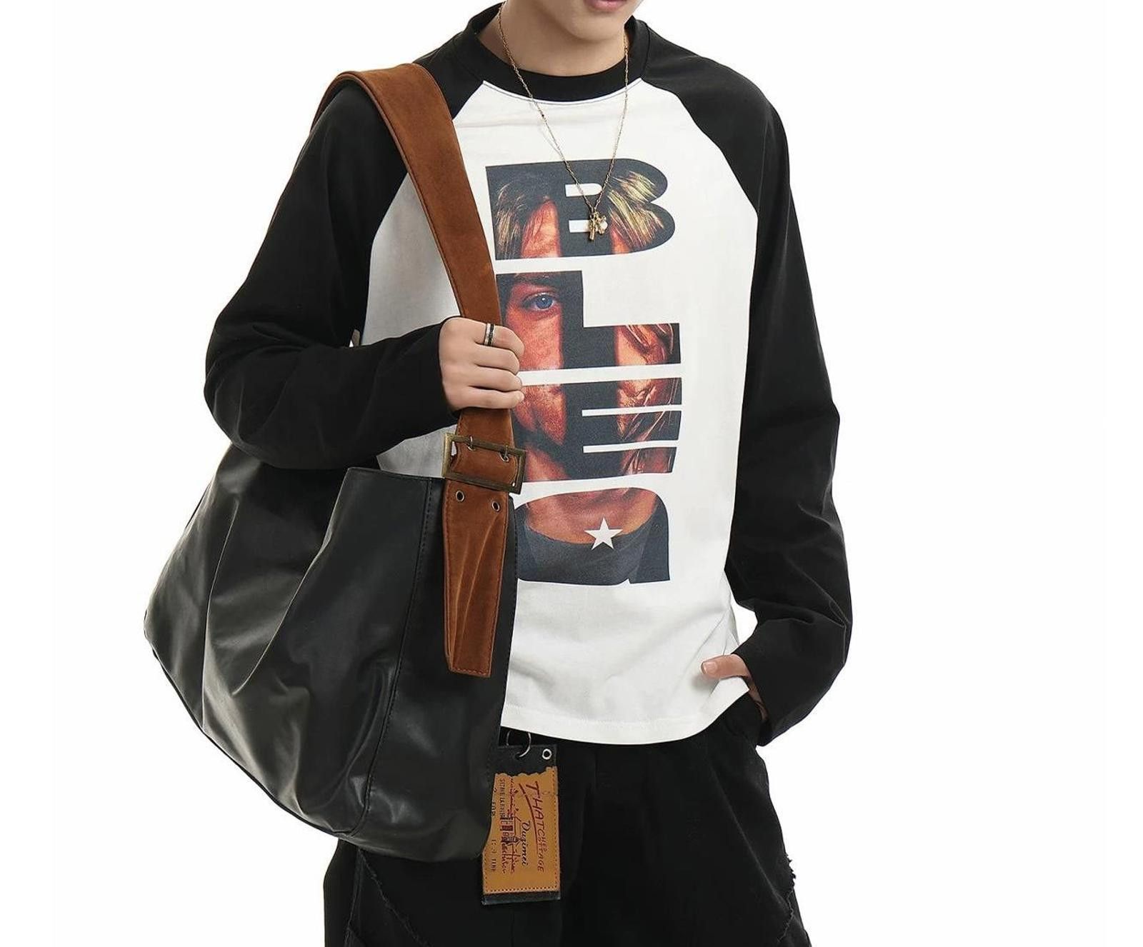 Vintage Colour-Block Print Long-Sleeve Tee Size US M / EU 48-50 / 2 - 6 Thumbnail