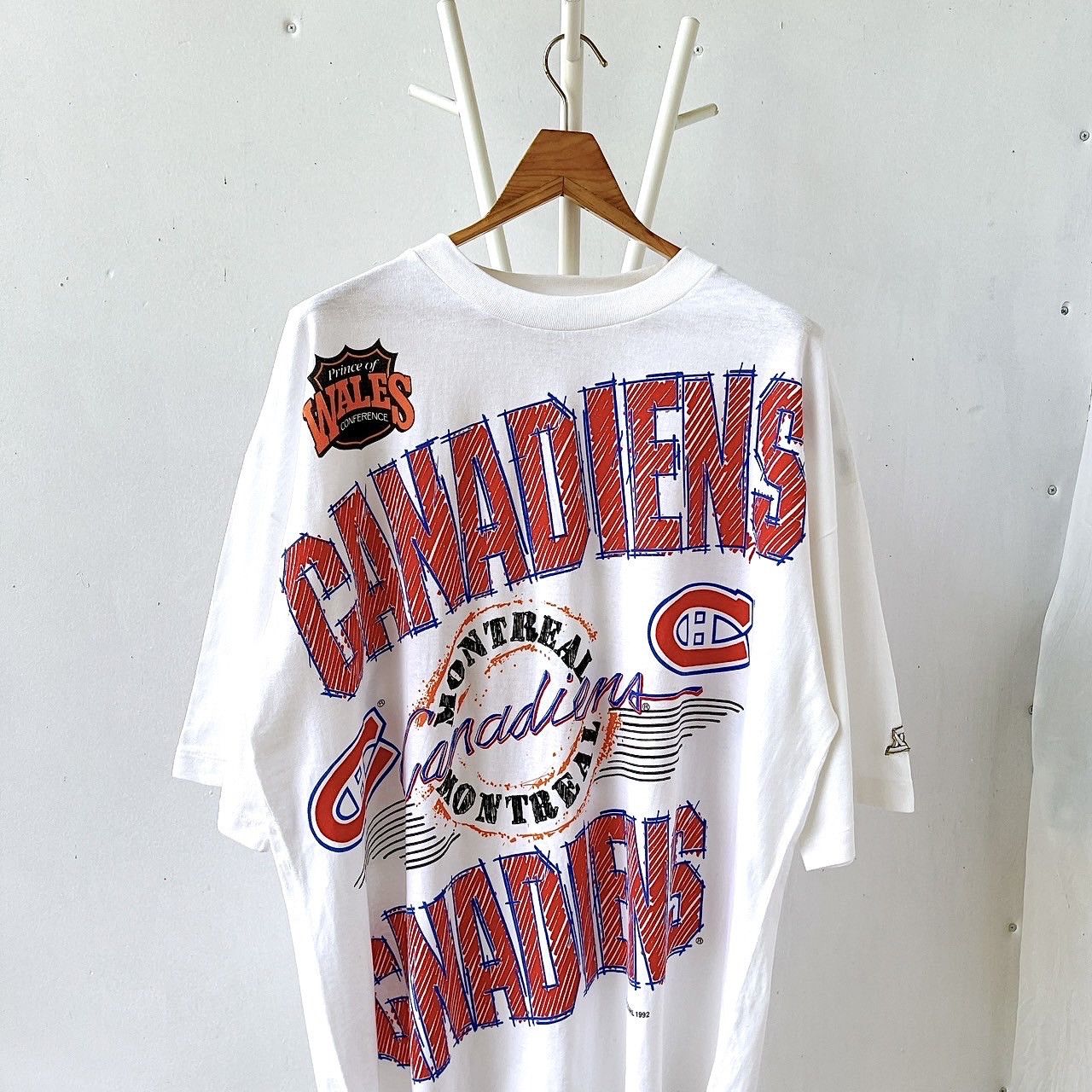 Vintage 90s Montreal Canadiens NHL t-shirt/ XL Size US XL / EU 56 / 4 - 3 Thumbnail