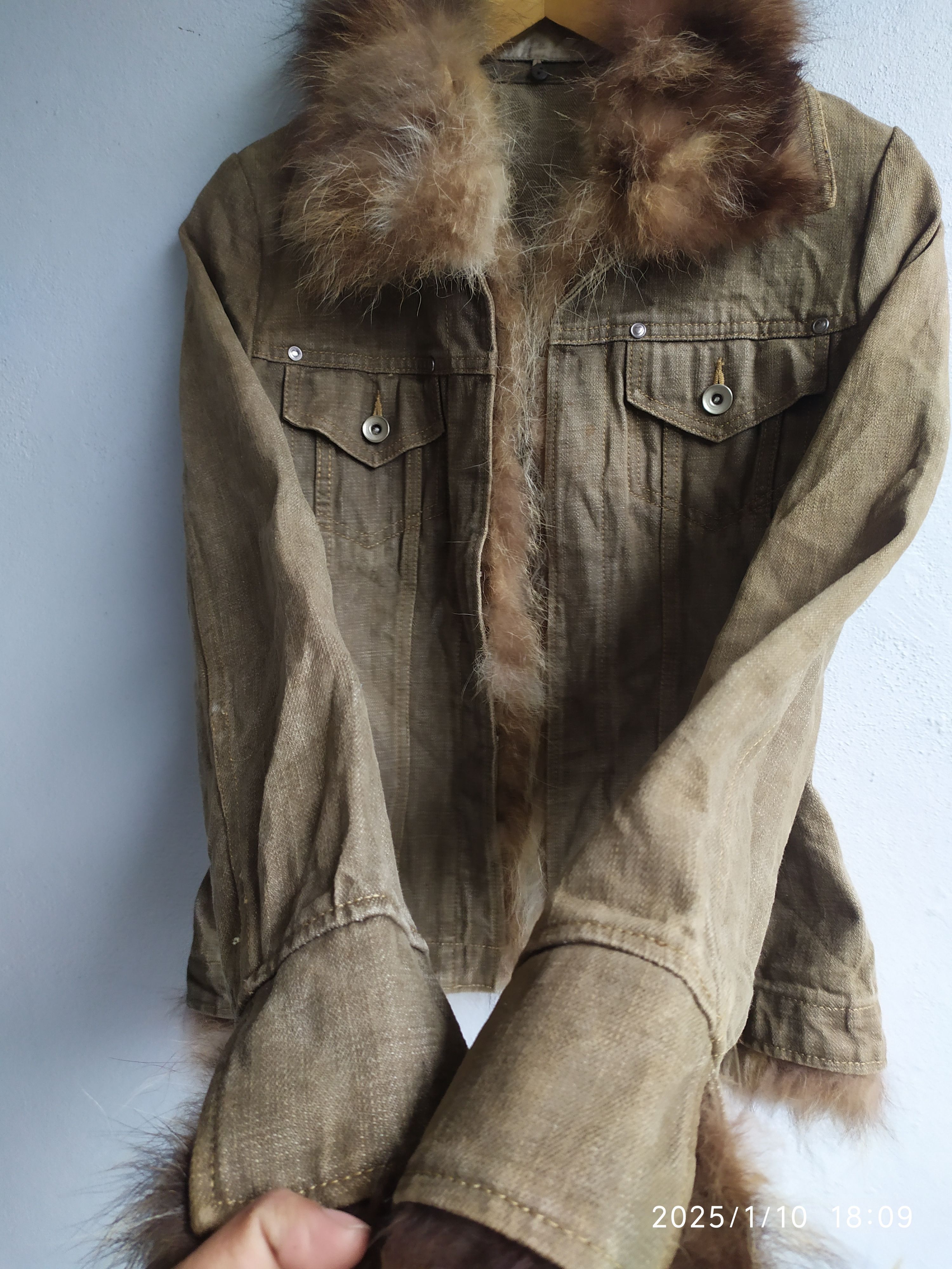 If Six Was Nine × Japanese Brand × Le Grande Bleu (L.G.B.) Japanese Brand Denim fur Jacket Size S / US 4 / IT 40 - 2 Thumbnail