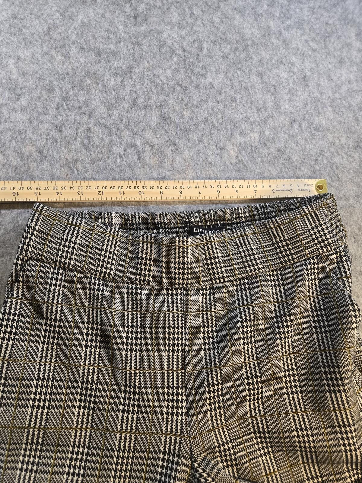 Other Plaid Mabel Pull-On Wide Leg Crop Pants Classic Preppy Quiet Size 32" / US 10 / IT 46 - 4 Thumbnail