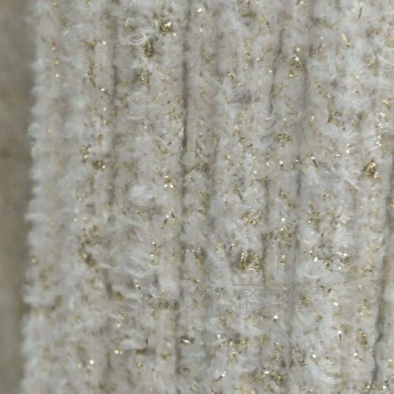 Chanel Chanel Beige gold thread medium-sleeved knitted dress Size XS / US 0-2 / IT 36-38 - 8 Thumbnail