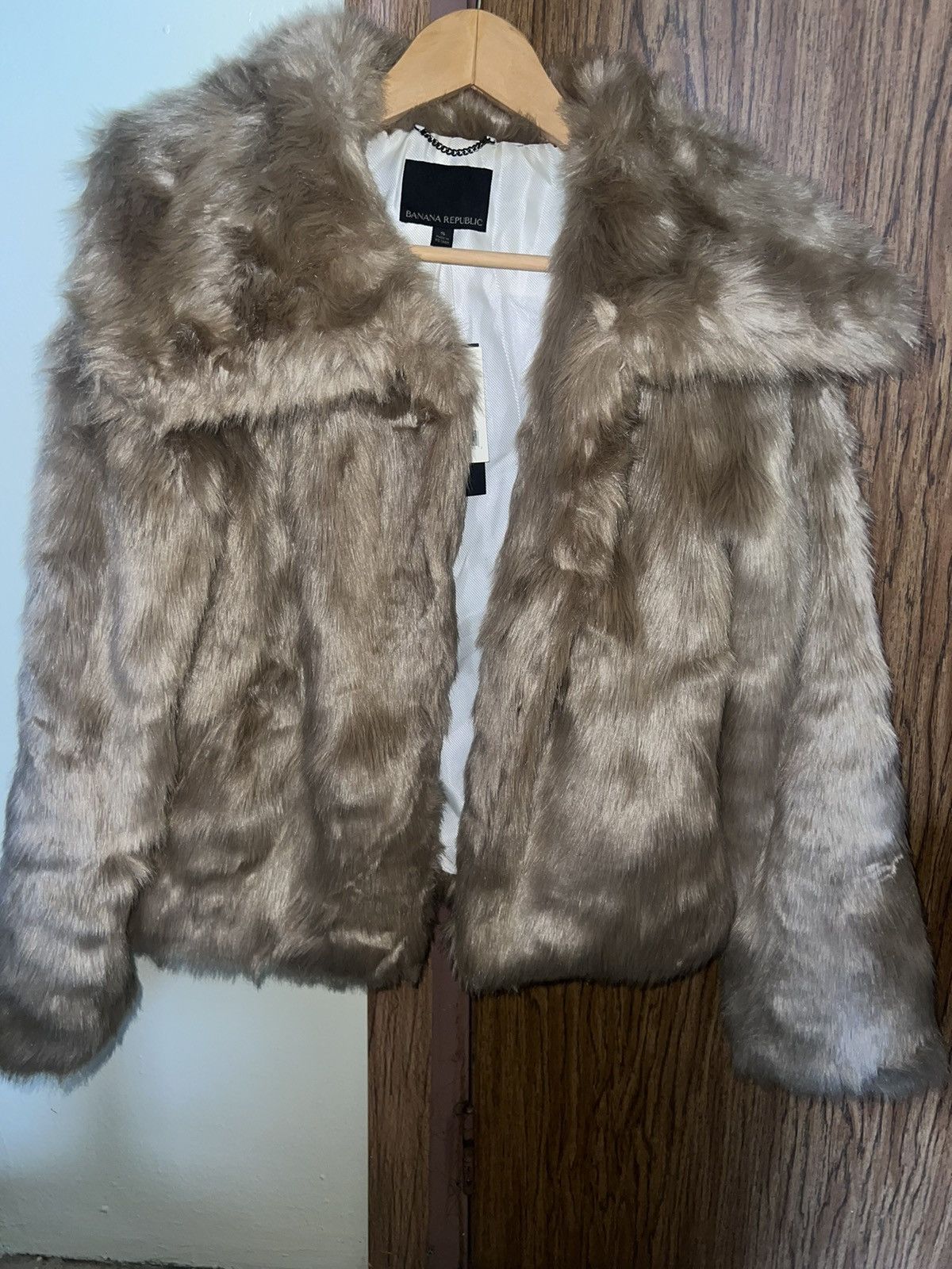 Banana Republic Fur Coat Size S / US 4 / IT 40 - 1 Thumbnail