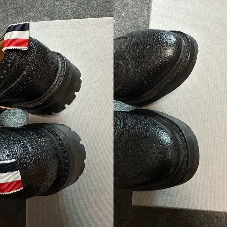 Thom Browne Thom Browne Battle color stripe tied leather shoes Size US 9 / EU 42 - 6 Thumbnail