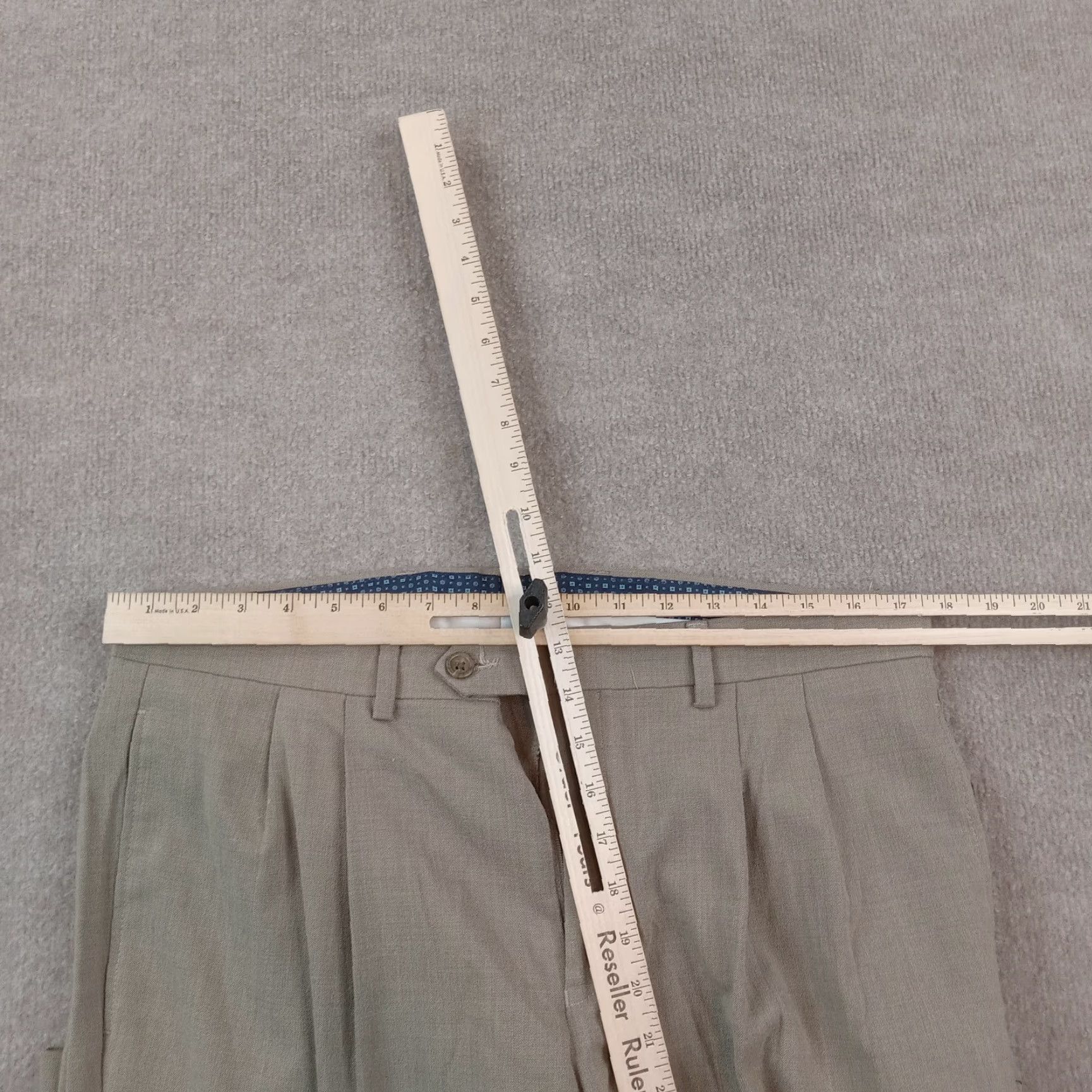 Ralph Lauren Lauren Ralph Lauren Mens 34x30 Brown Stretch Straight Dress Pants Size US 36 / EU 52 - 4 Thumbnail
