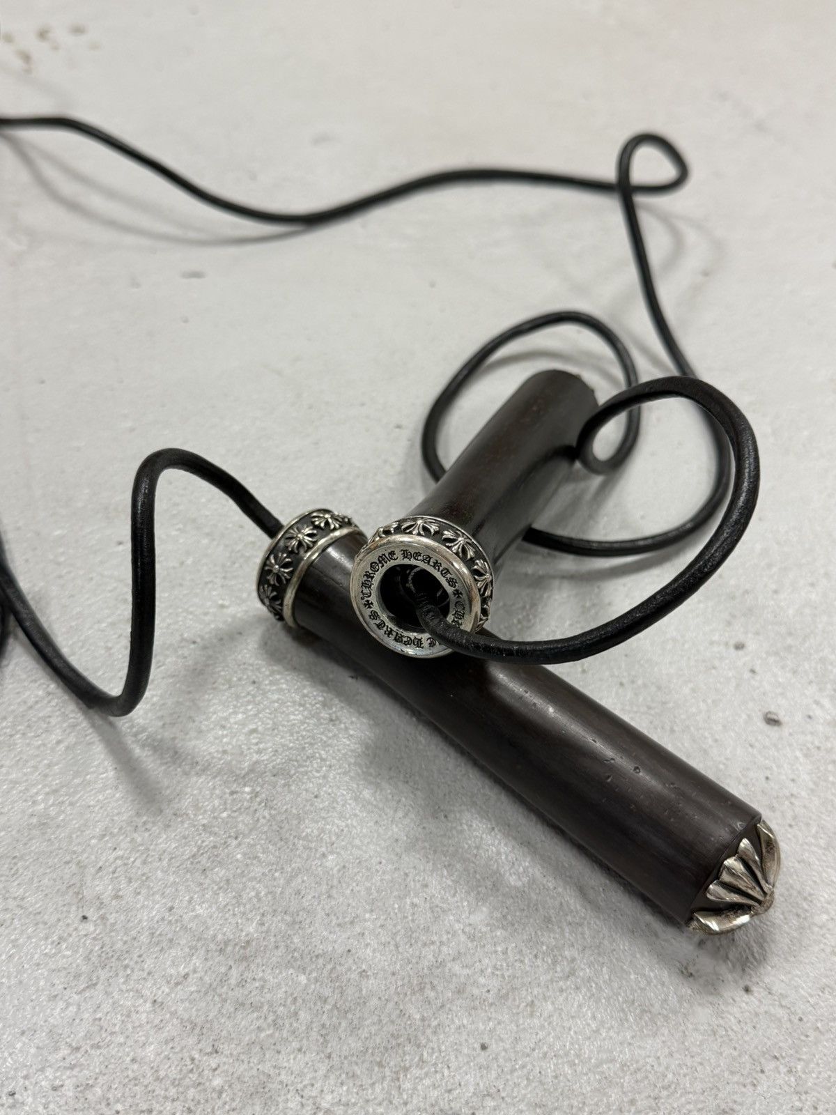 Chrome Hearts Chrome Hearts Mahogany Ebony Wood Handle Skipping Jump Rope Size ONE SIZE - 13 Thumbnail