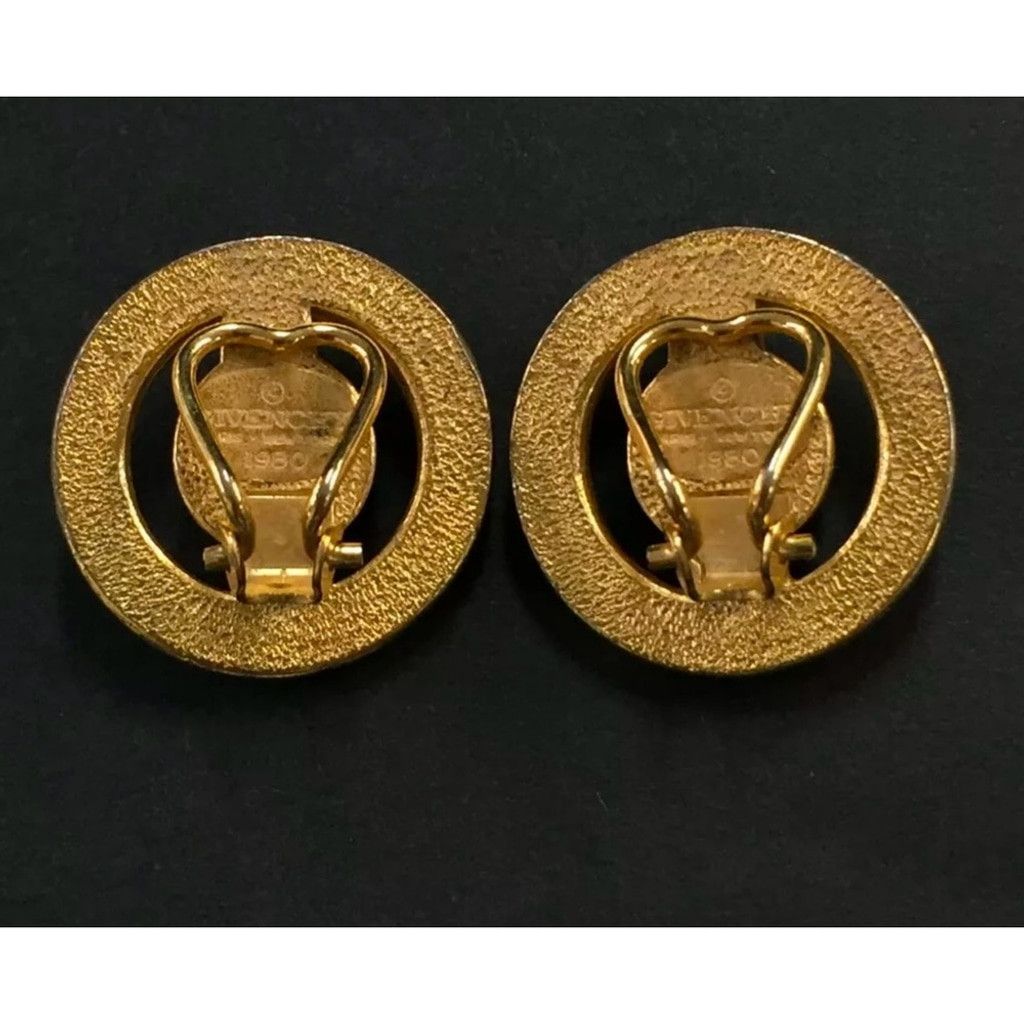 Givenchy Givenchy gold and stone clip earrings Size ONE SIZE - 3 Thumbnail