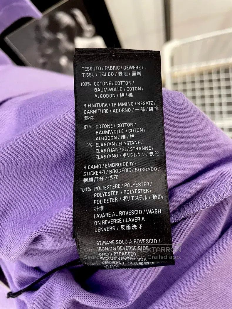 Balenciaga Balenciaga White Coke Embroidered Purple T-Shirt Size US XS / EU 42 / 0 - 7 Thumbnail