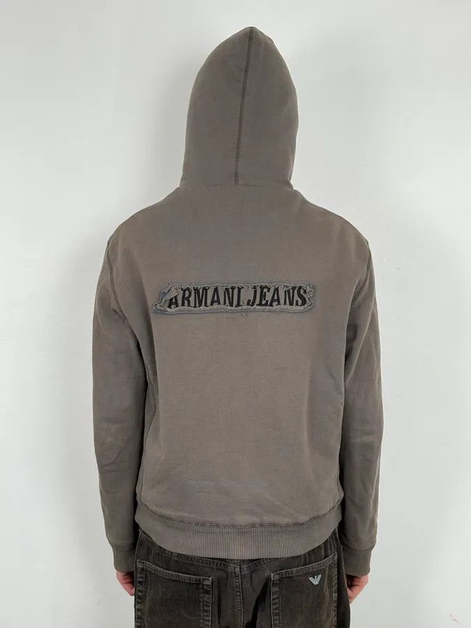 Armani 2000s Armani Brown Fur-Lined Zip-up Hoodie Size US L / EU 52-54 / 3 - 3 Thumbnail