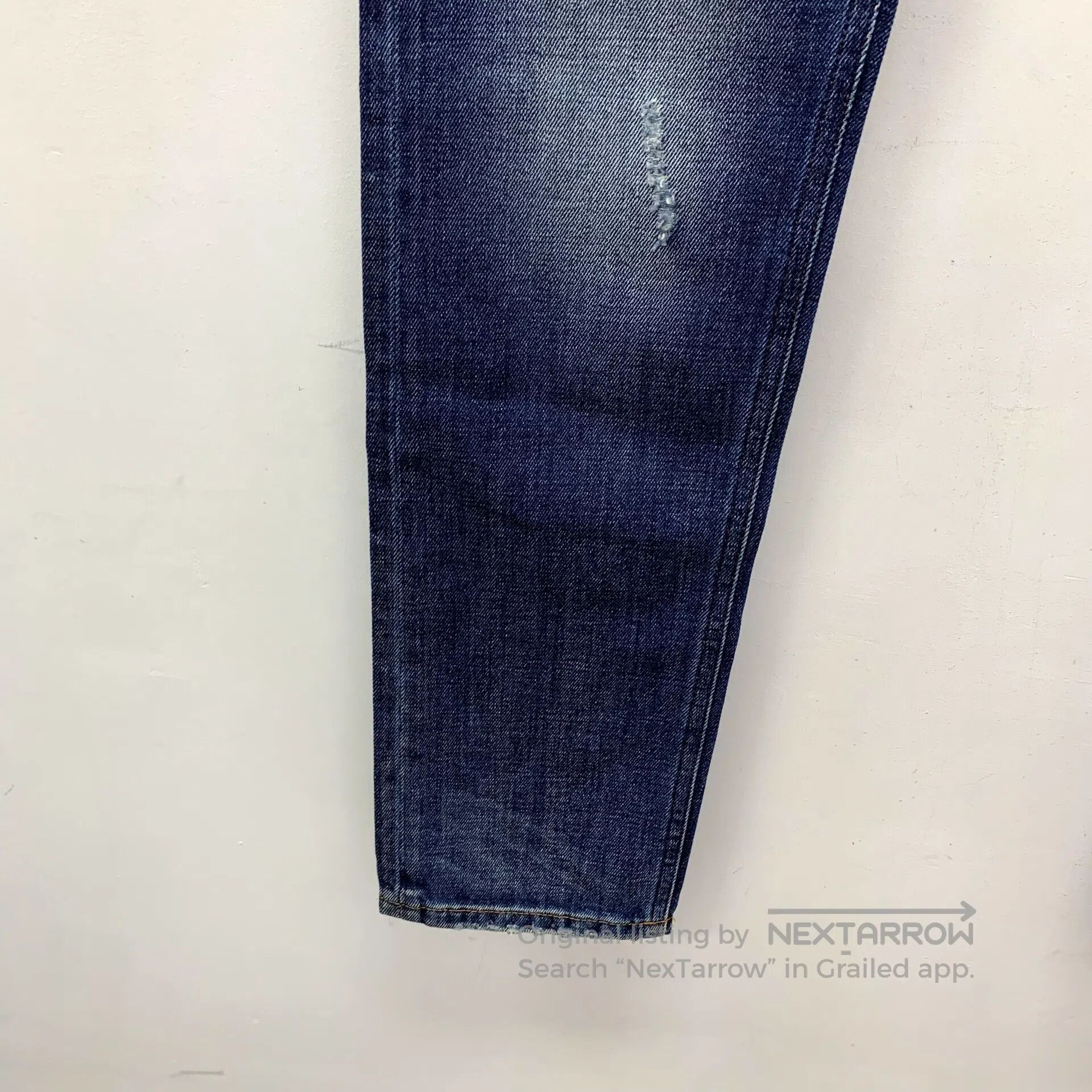Dolce & Gabbana Dolce Gabbana Dark Blue Washed Destroyed Design Cotton Cas Size US 28 / EU 44 - 5 Thumbnail