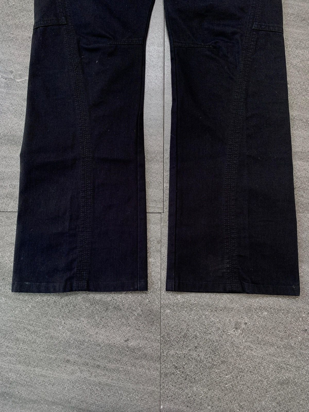 Issey Miyake FREE TAX! 2000s Double Waisted Flared Denim Jeans - 29” Size US 29 - 5 Thumbnail
