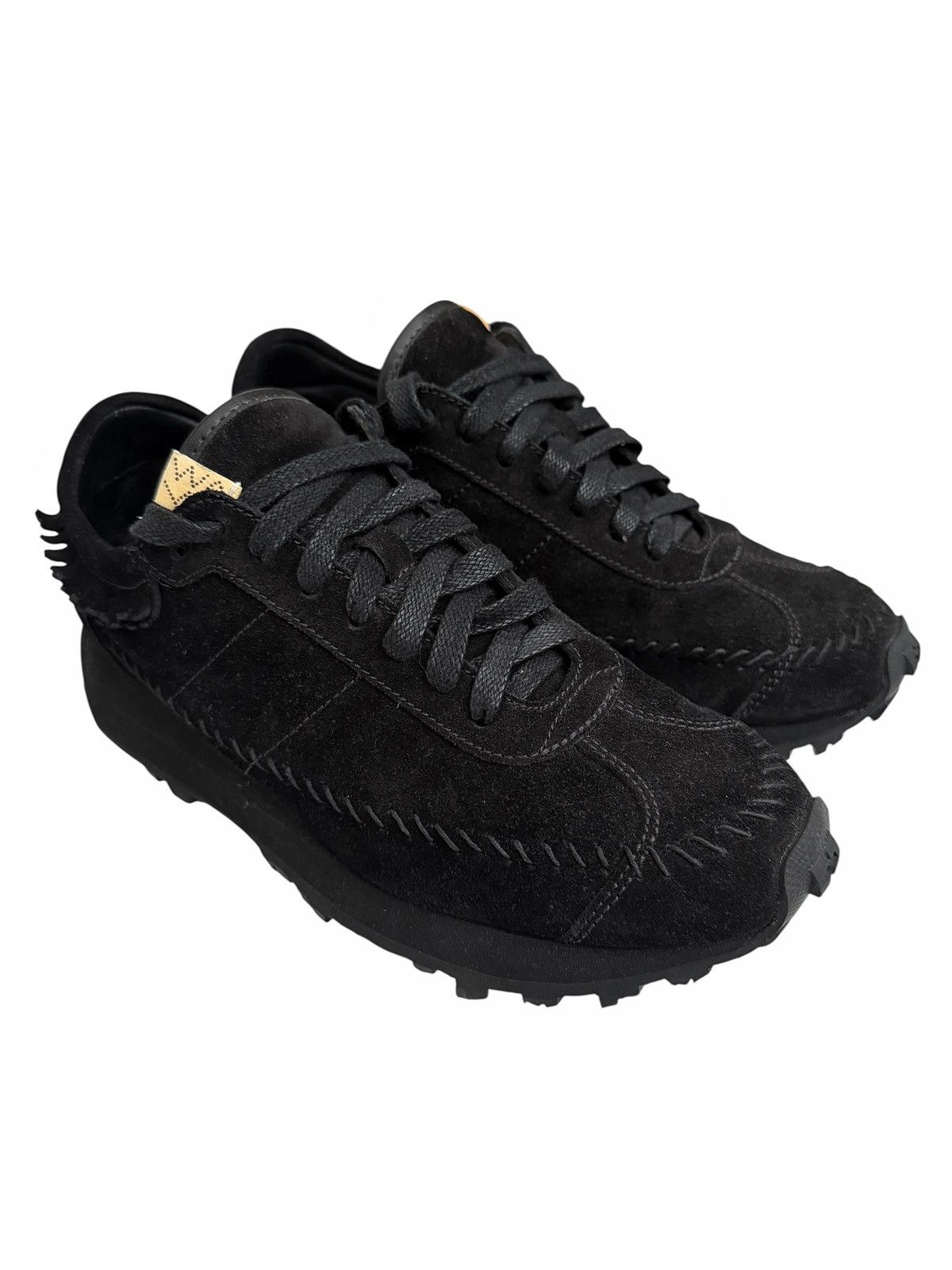 Visvim Black Suede Walpi Fringed Runner Sneaker Size US 10 / EU 43 - 4 Thumbnail