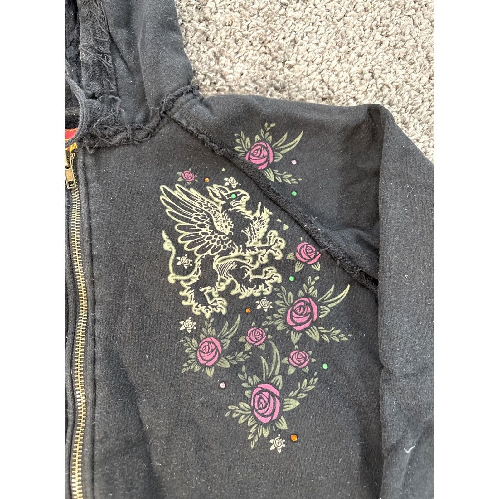 Hard Rock Cafe Hard Rock Hoodie Skull Full Zip Black Women’s L Size L / US 10 / IT 46 - 8 Thumbnail