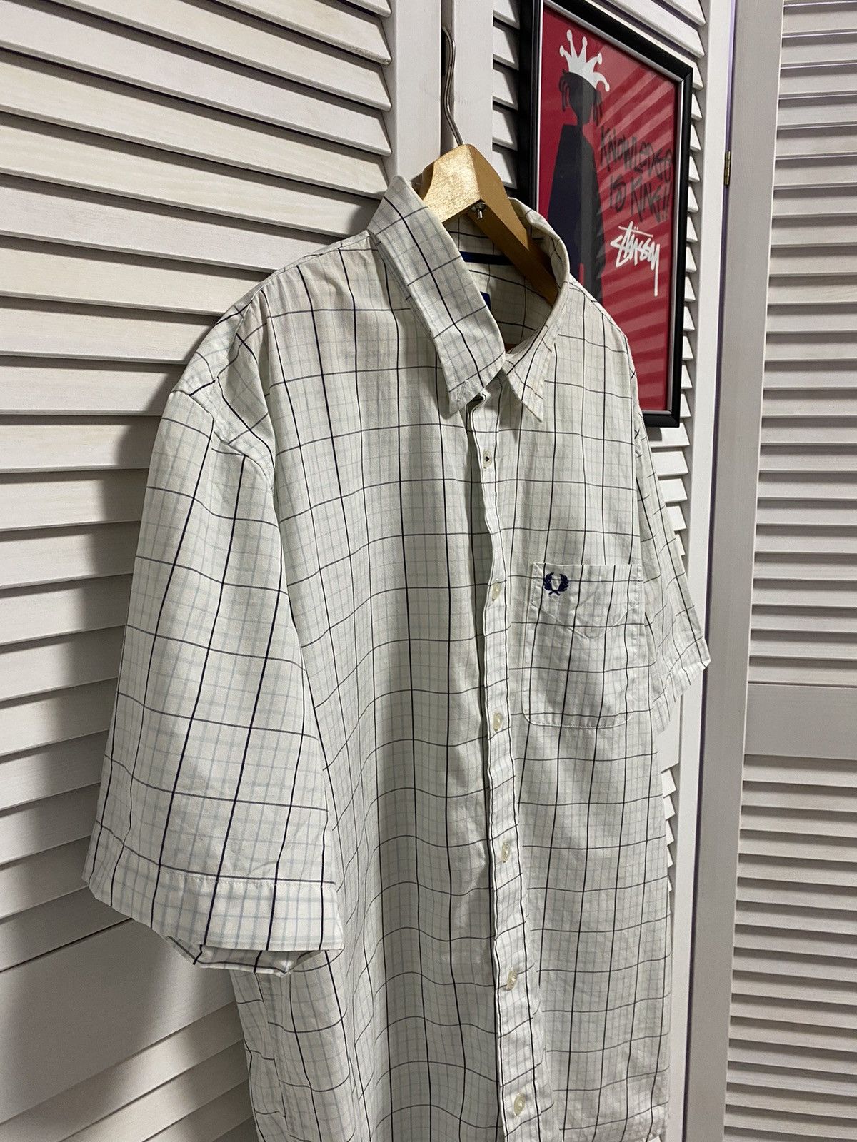 Fred Perry Vintage Shirt Tee Button Up Fred Perry Large Pattern Striped Size US L / EU 52-54 / 3 - 4 Thumbnail