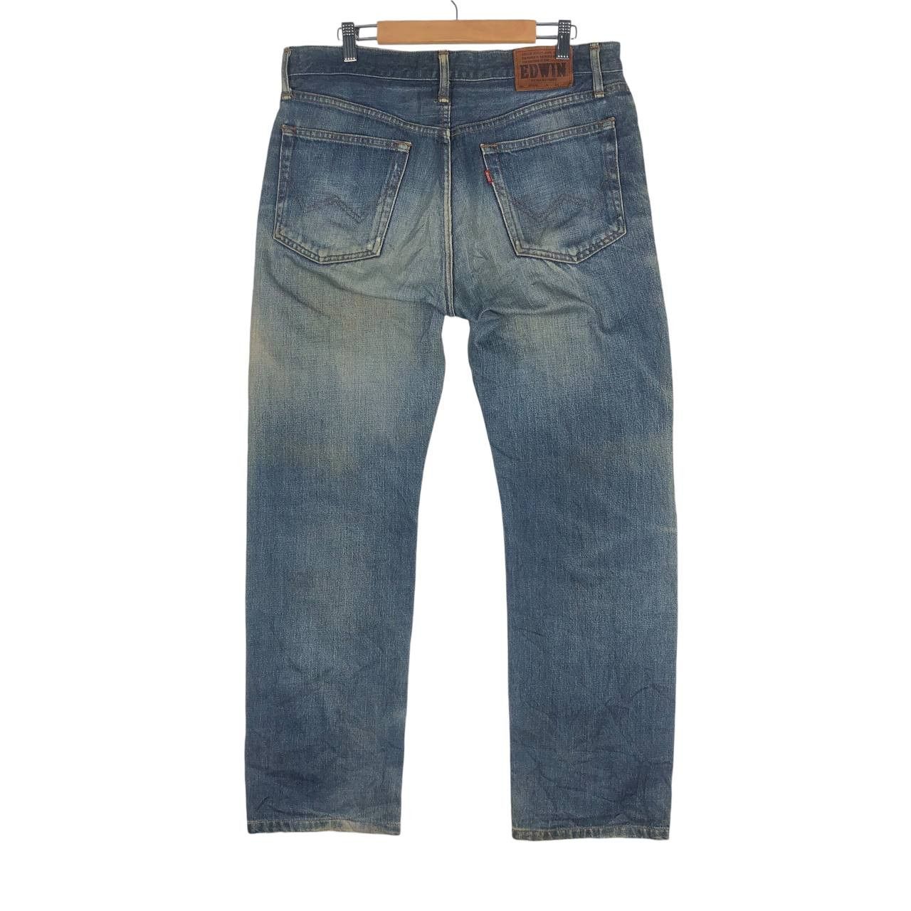 Edwin × Vintage Vintage Edwin Extra Extreme 403 Mudwash Distressed Denim Size US 34 / EU 50 - 6 Thumbnail