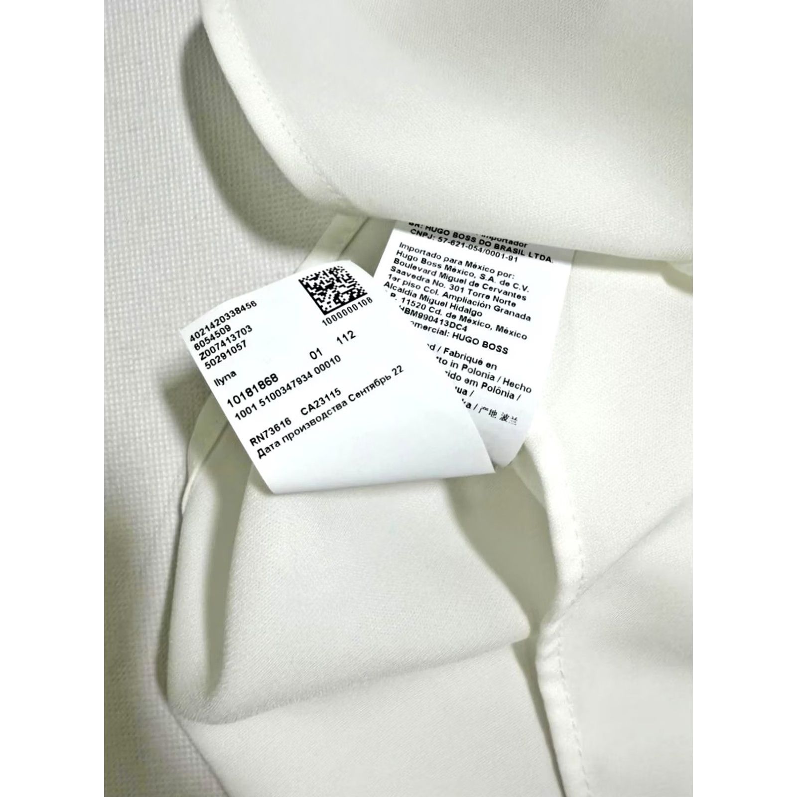 Hugo Boss HUGO BOSS Blouse Women White | Short Sleeve | 2 | Regular Fit | 100% Polyester | Made In Poland Size XS / US 0-2 / IT 36-38 - 4 Thumbnail