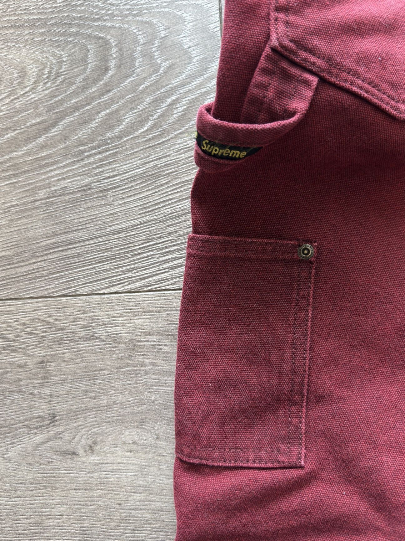Supreme Supreme double knees workpants burgundy Size US 30 / EU 46 - 4 Thumbnail