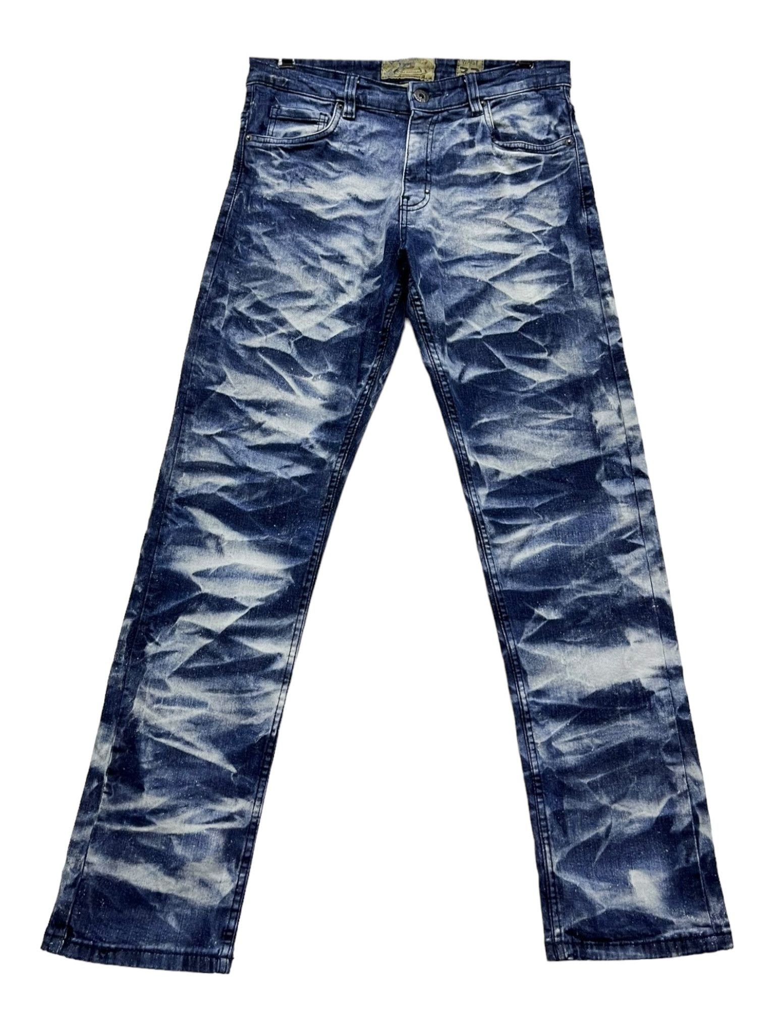 Le Grande Bleu (L.G.B.) × Studio D'Artisan BEST OFFER🔥EVOLUTION DENIM ARTISAN Abstract Acid Wash Denim Size 30" / US 8 / IT 44 - 2 Thumbnail