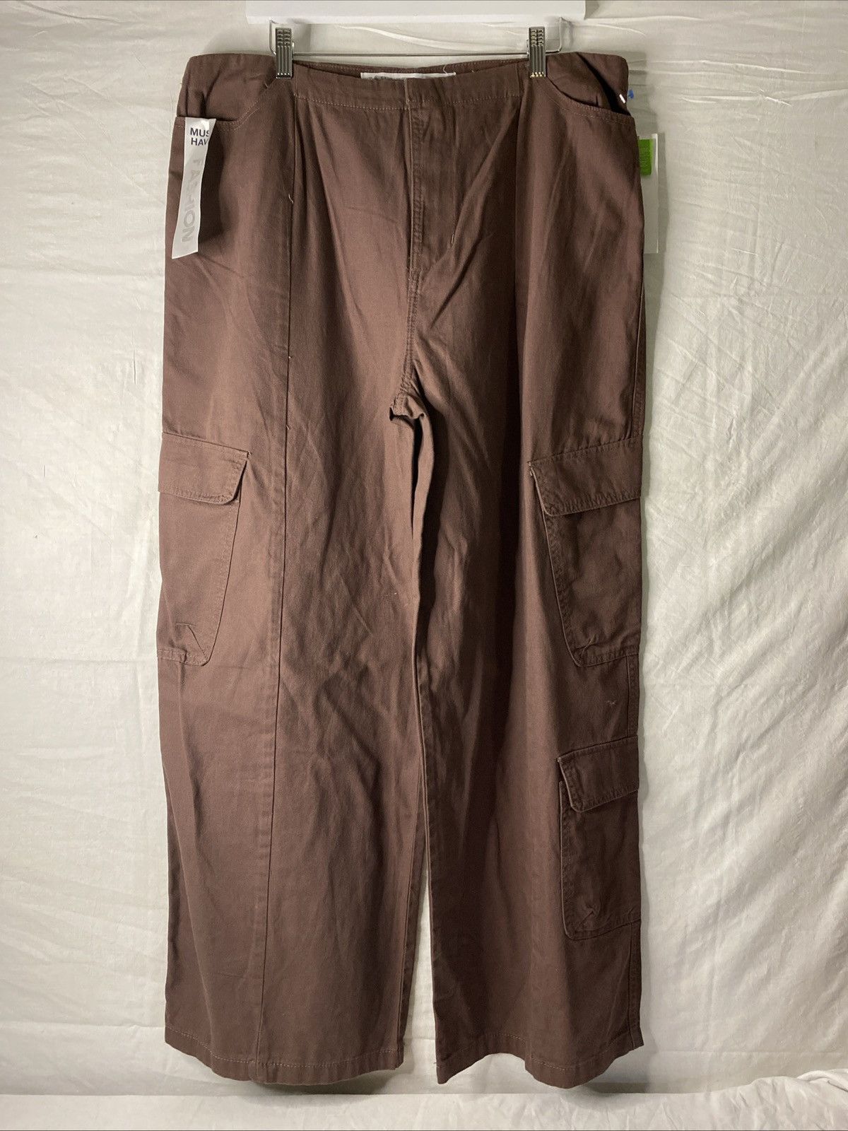 Other Tinseltown Cargo Pants Womens Baggy Brown Kohls Sz 17/33 NWT Size 33" - 2 Thumbnail
