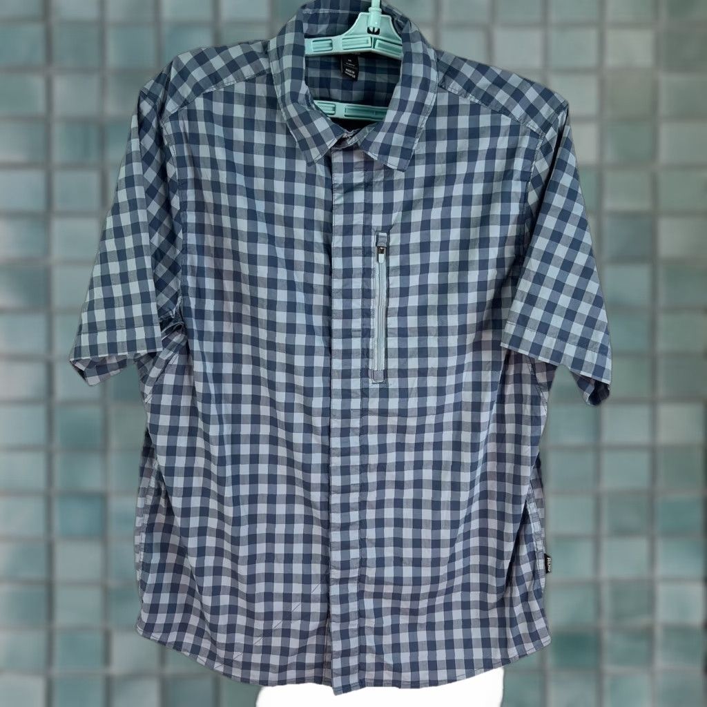 Vintage DULUTH Trading Alaskan Hard Gear Check Shirt Men’s M Blue Short Sleeve Button-Up Casual 40 in Chest Regular Fit 3-Pocket Outdoor 90s-Theme Size US M / EU 48-50 / 2 - 1 Thumbnail